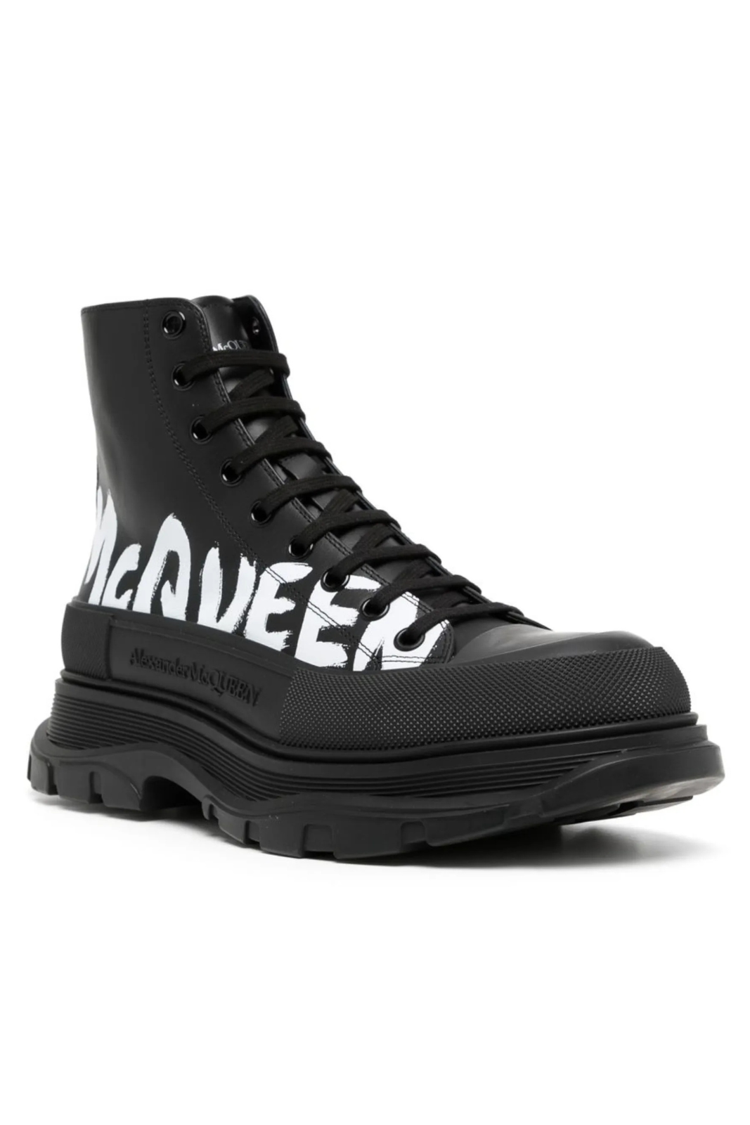 Alexander McQueen Дамски спринт бегач бяло черно