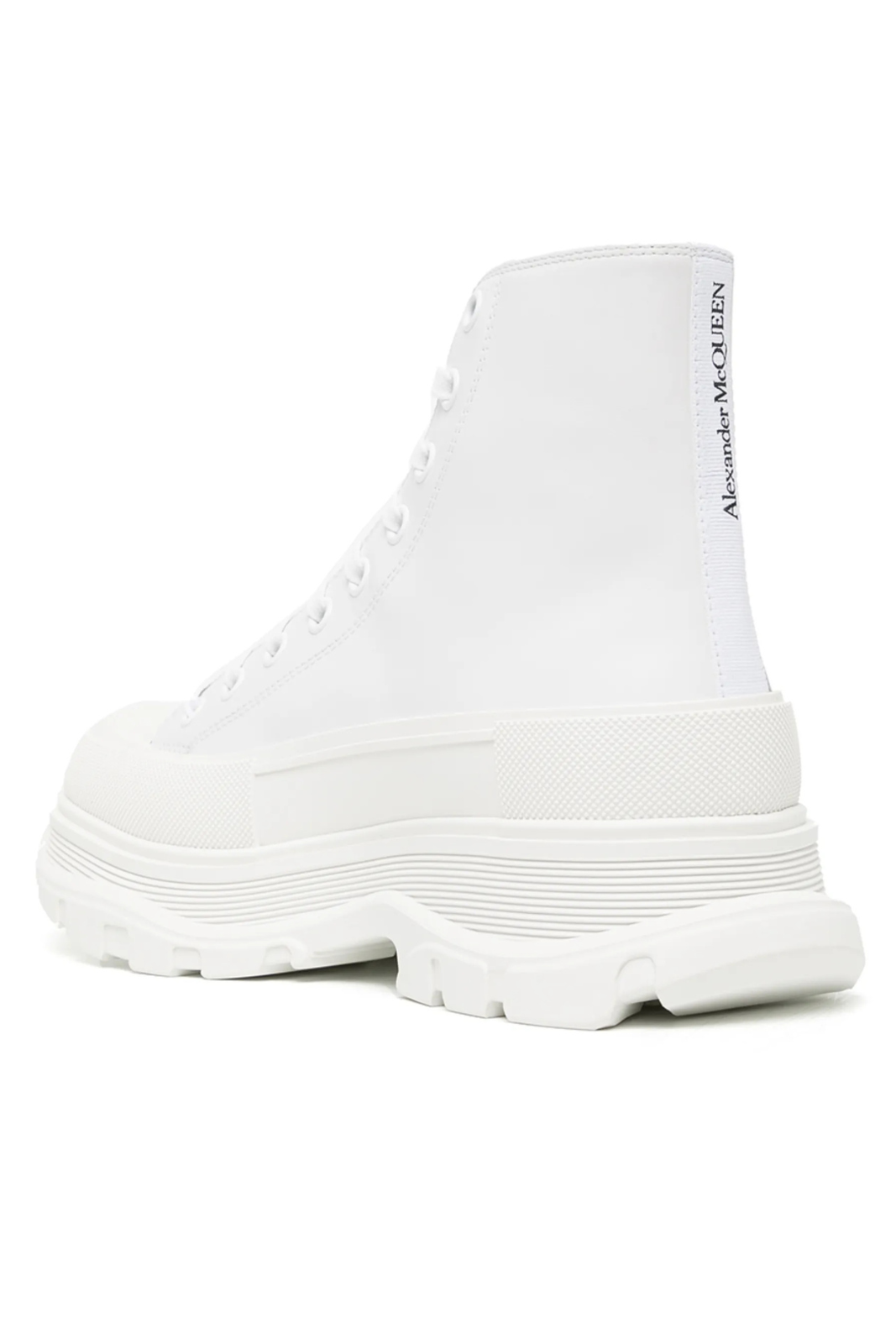 Alexander McQueen Tread Slick Boots White Black