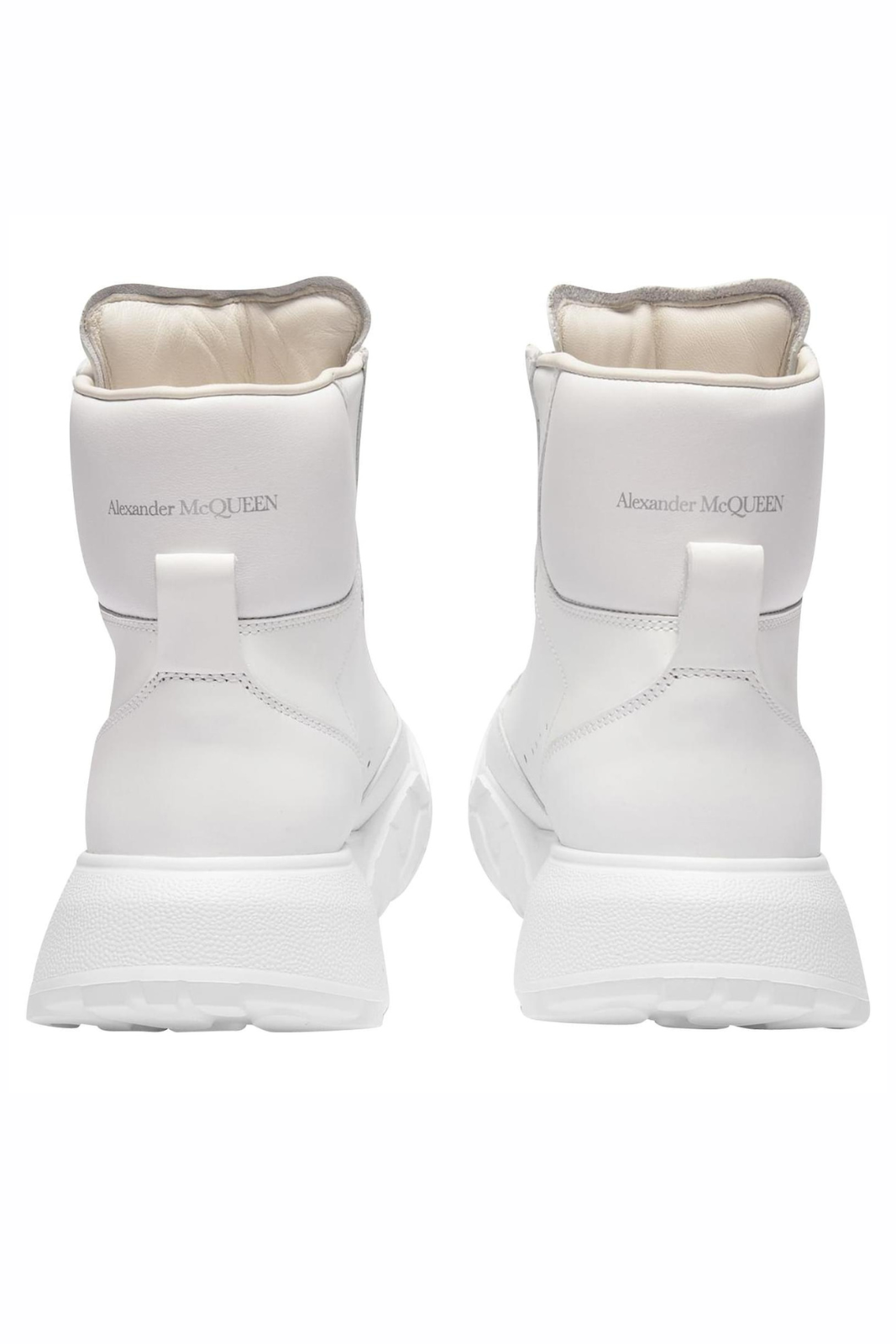 Alexander McQueen Upper and Ru Sneakers in White Leather