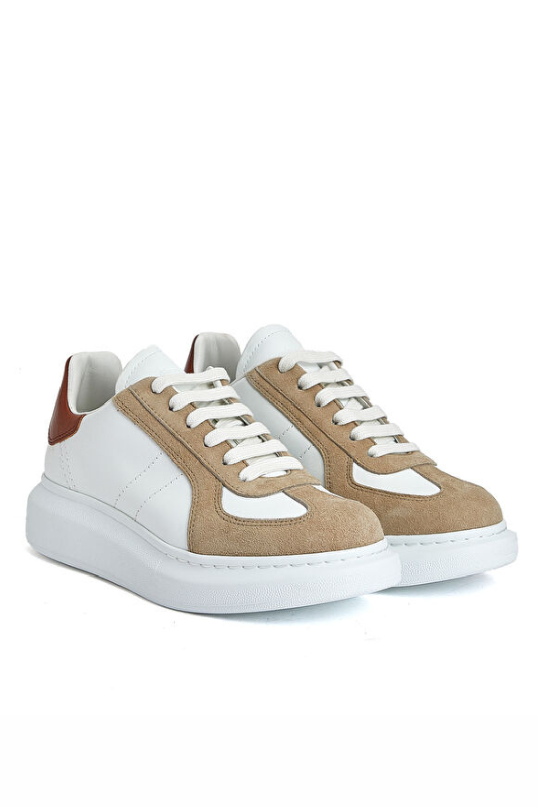 Alexander McQueen Дамски спринт бегач бяло черно