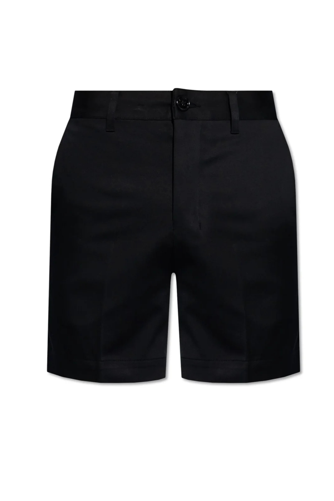 Черен къс къс ръкав от сапър Ami Paris