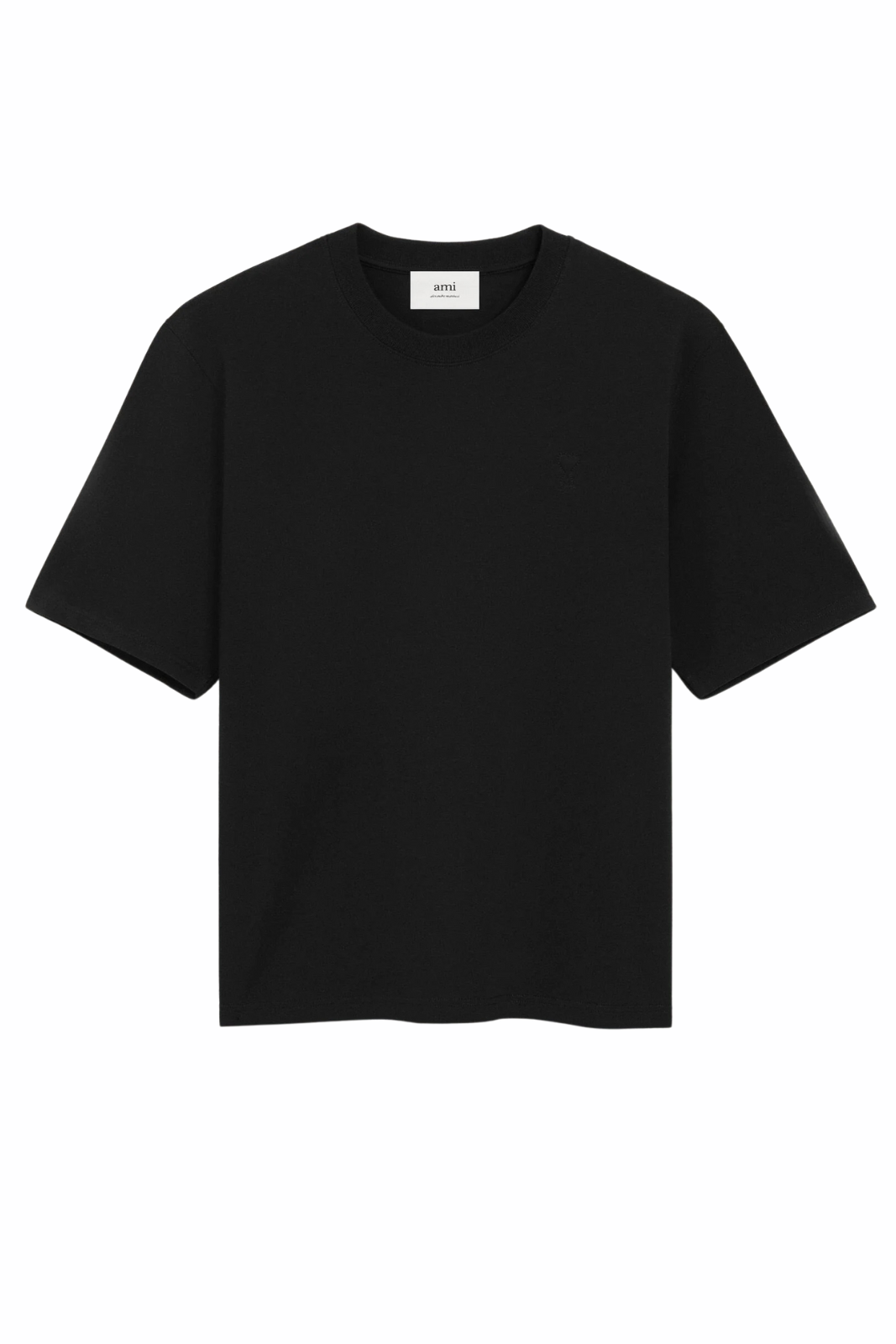 Черна унисекс тениска Ami Paris De Coeur