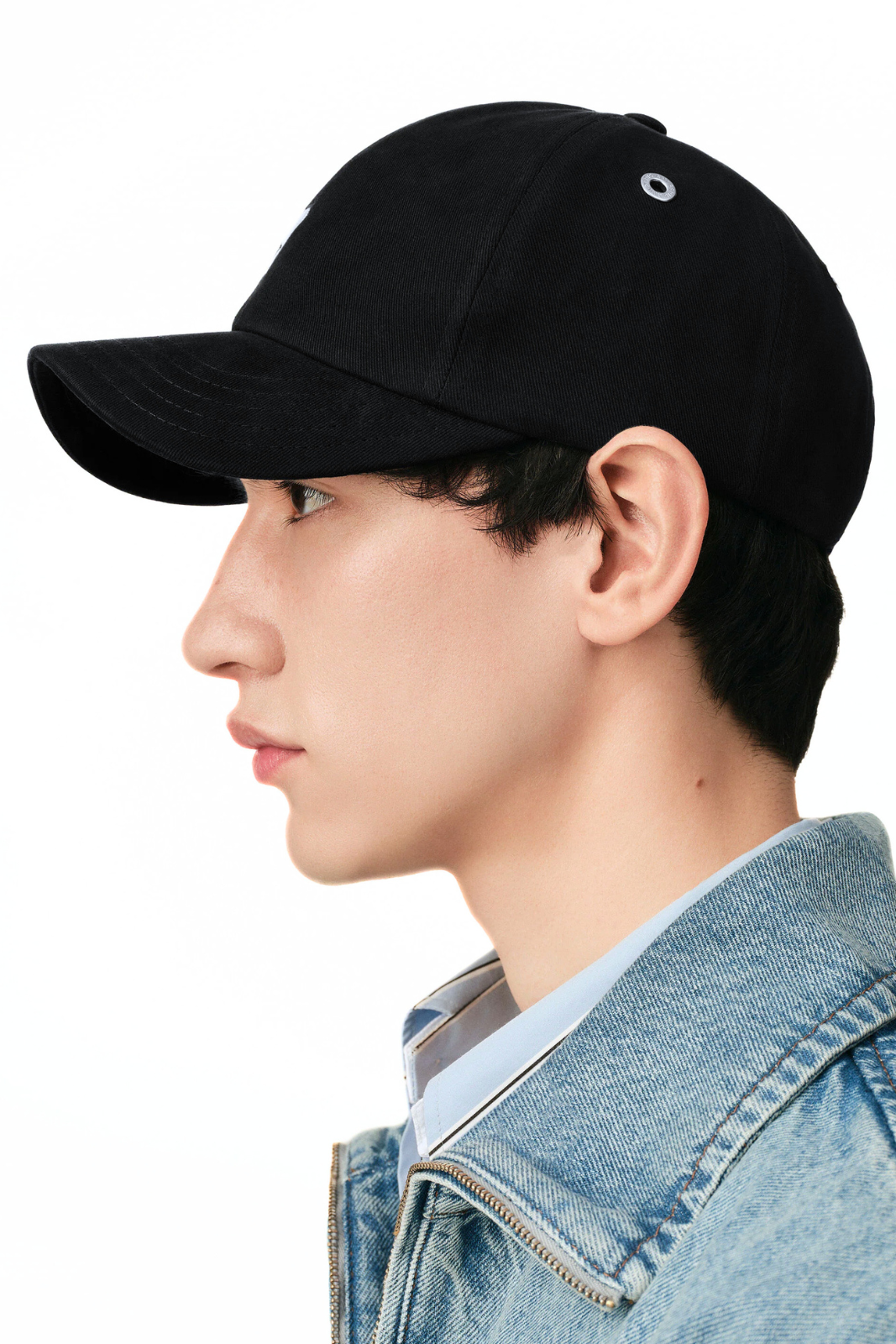 Ami Paris Black cotton cap with Ami de Coeur