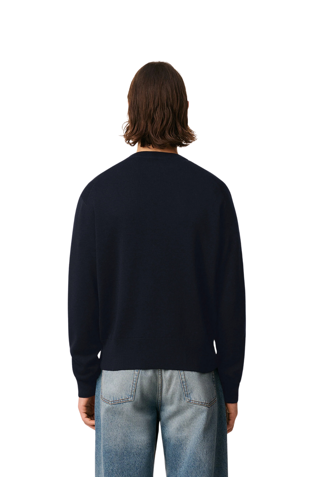 Тъмносиня плетена жилетка Ami Paris Ami de Coeur