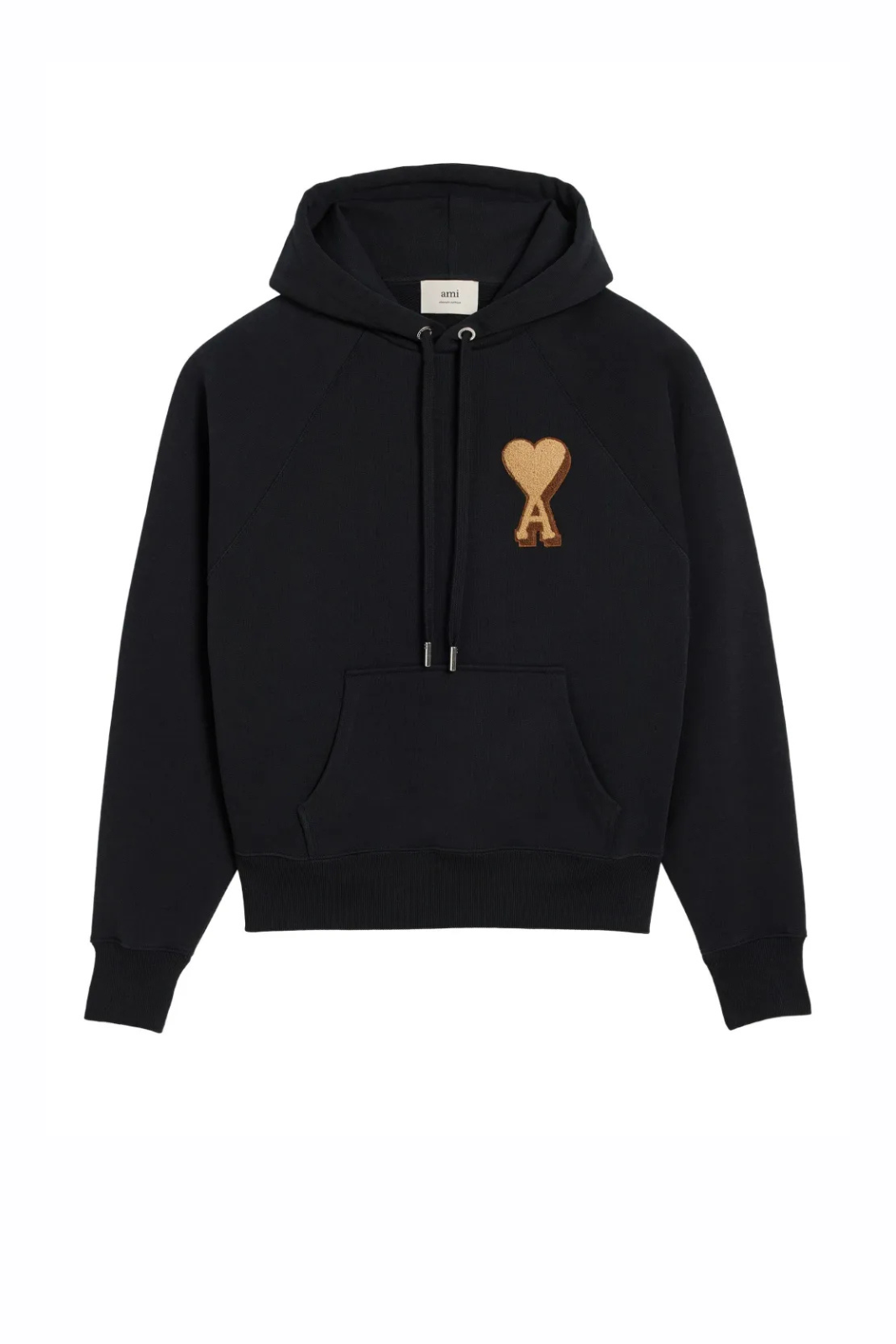 Ami Paris Boxy Fit Ami De Coeur Cotton Fleece Hoodie