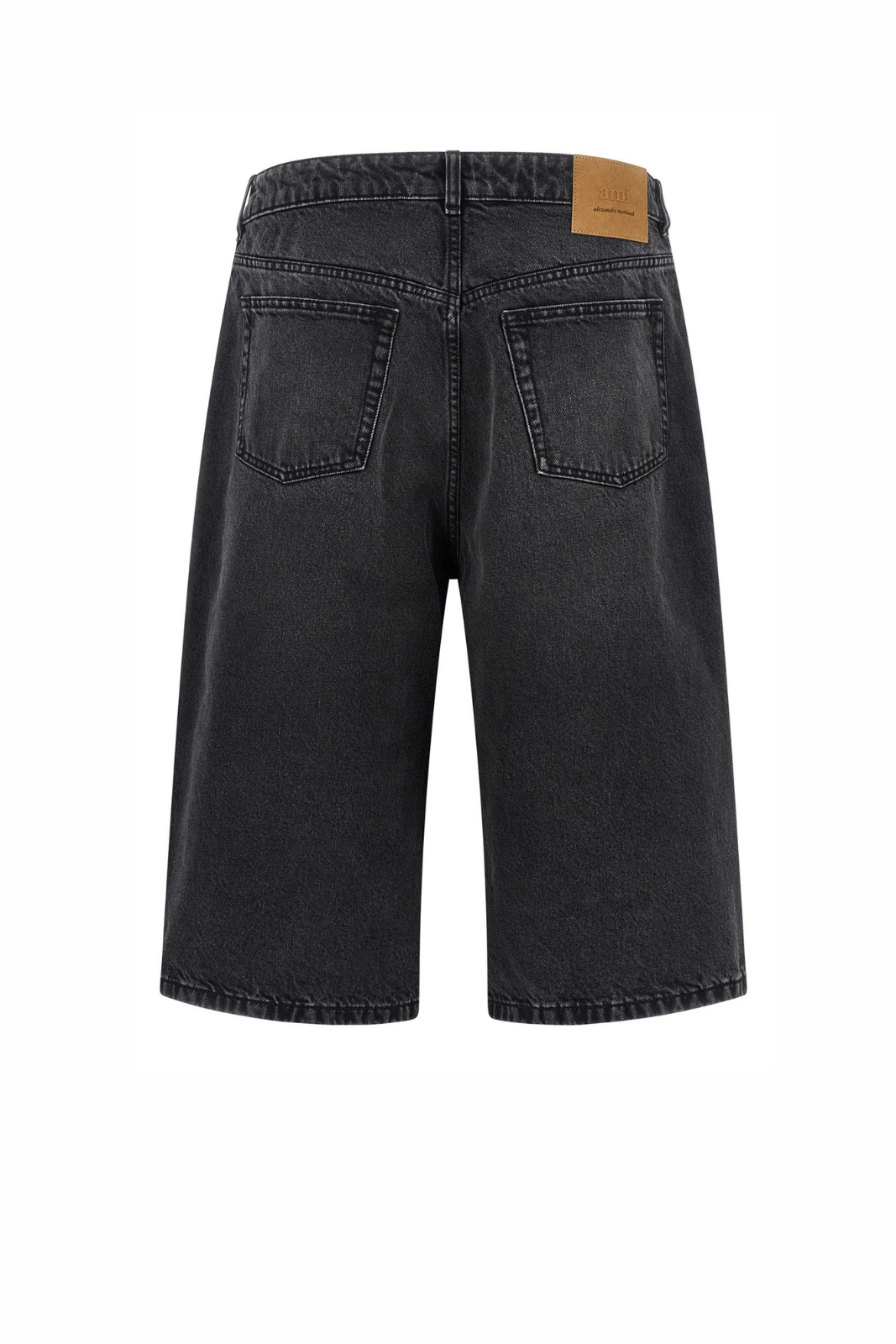 Черен къс къс ръкав от сапър Ami Paris