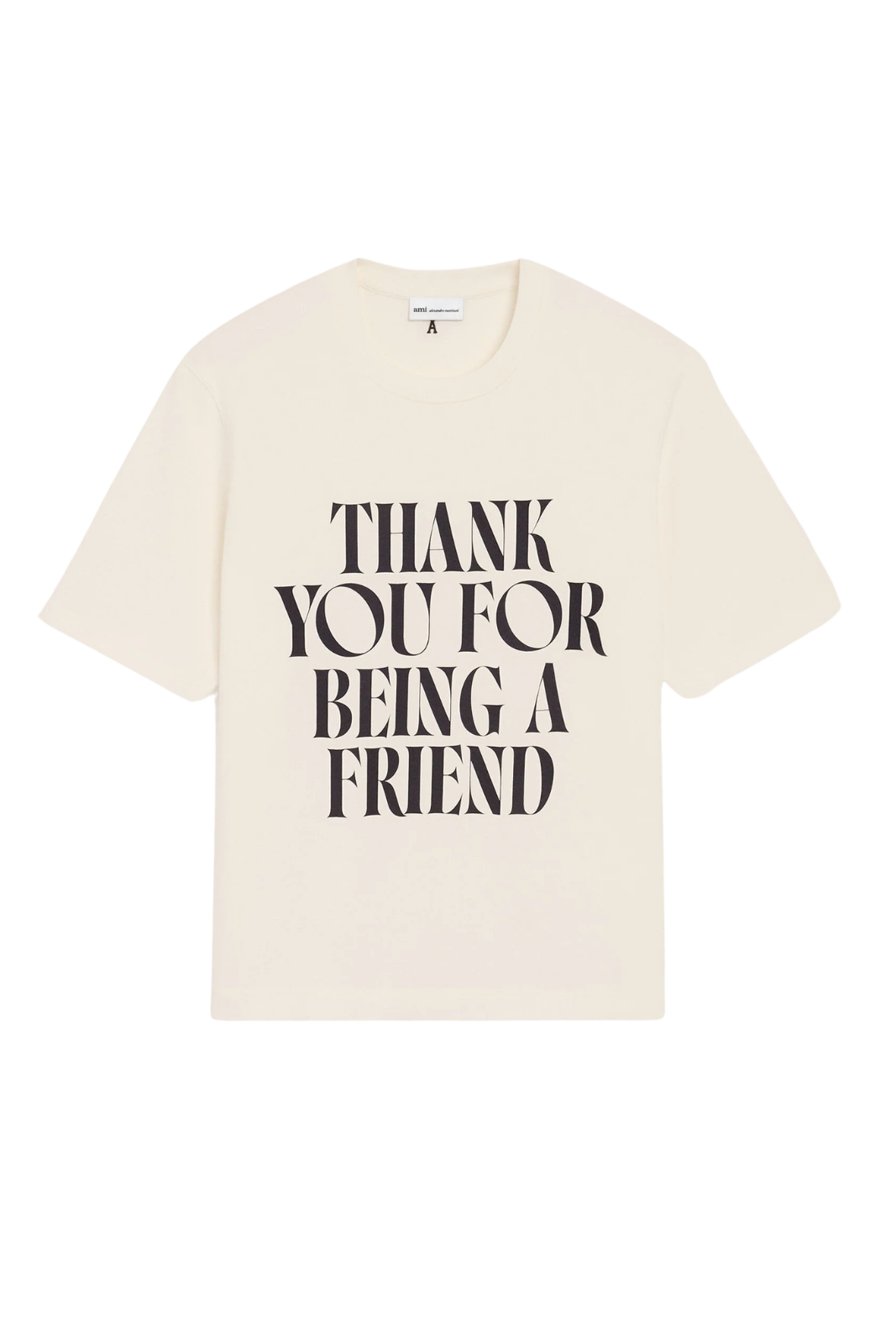 Черна унисекс тениска Ami Paris De Coeur