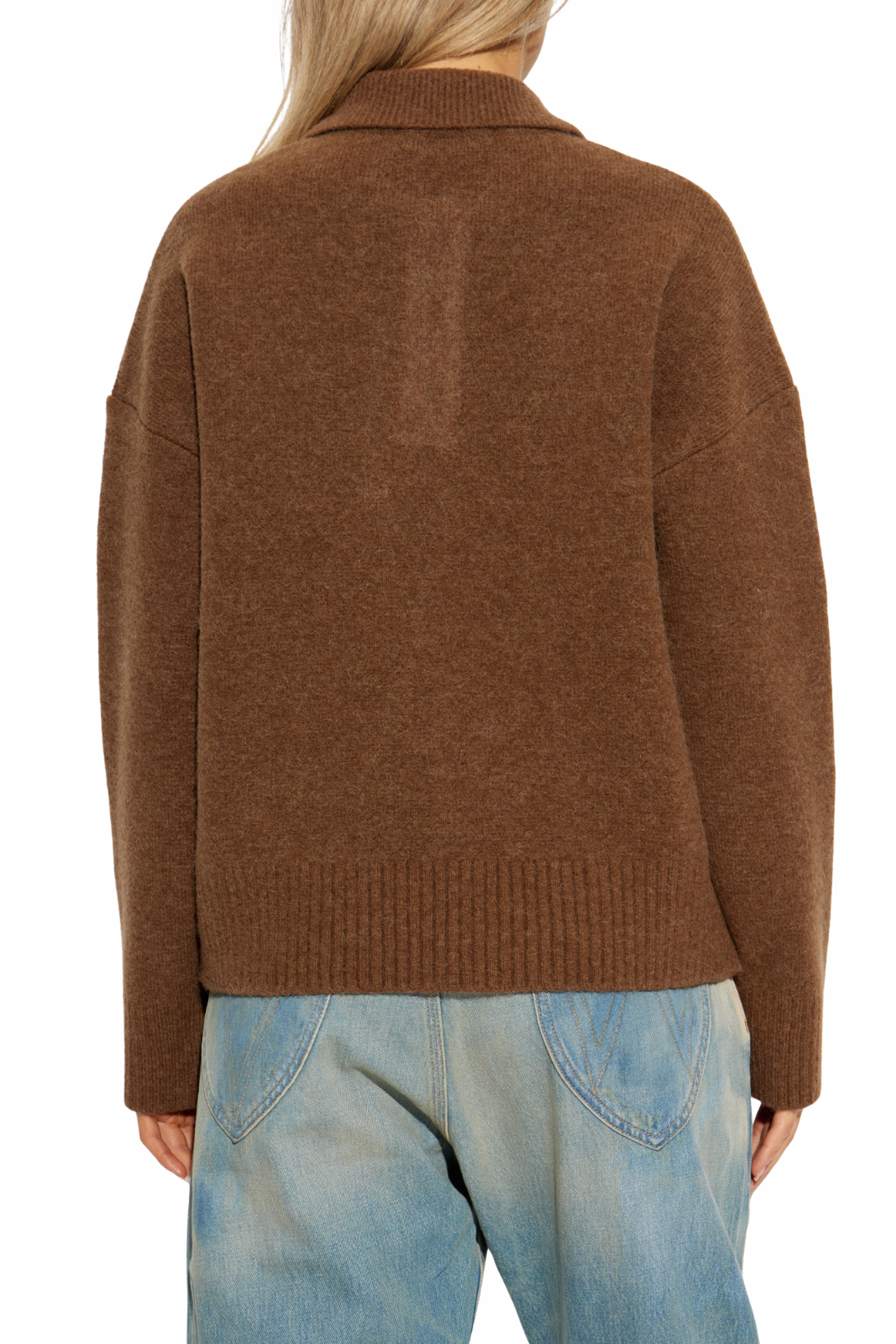 Ami Paris Ami Alexandre Mattiussi Brown Wool sweater with logo