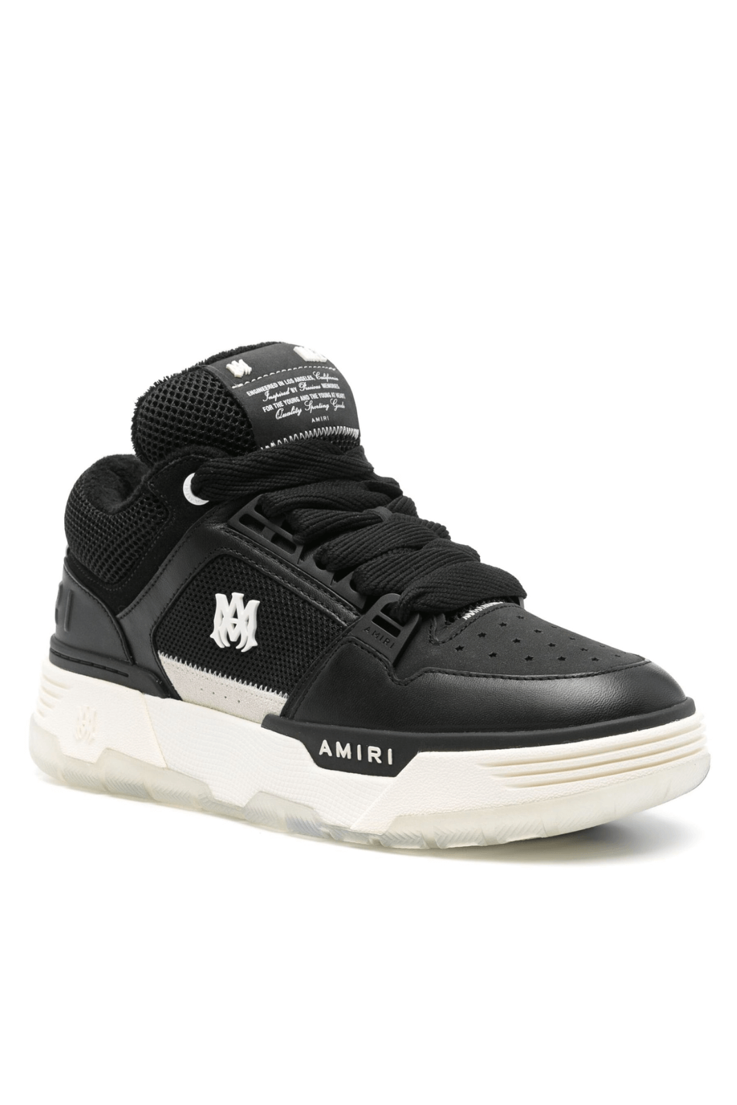 Amiri MA-1 Black Leather and Mesh Men Sneakers