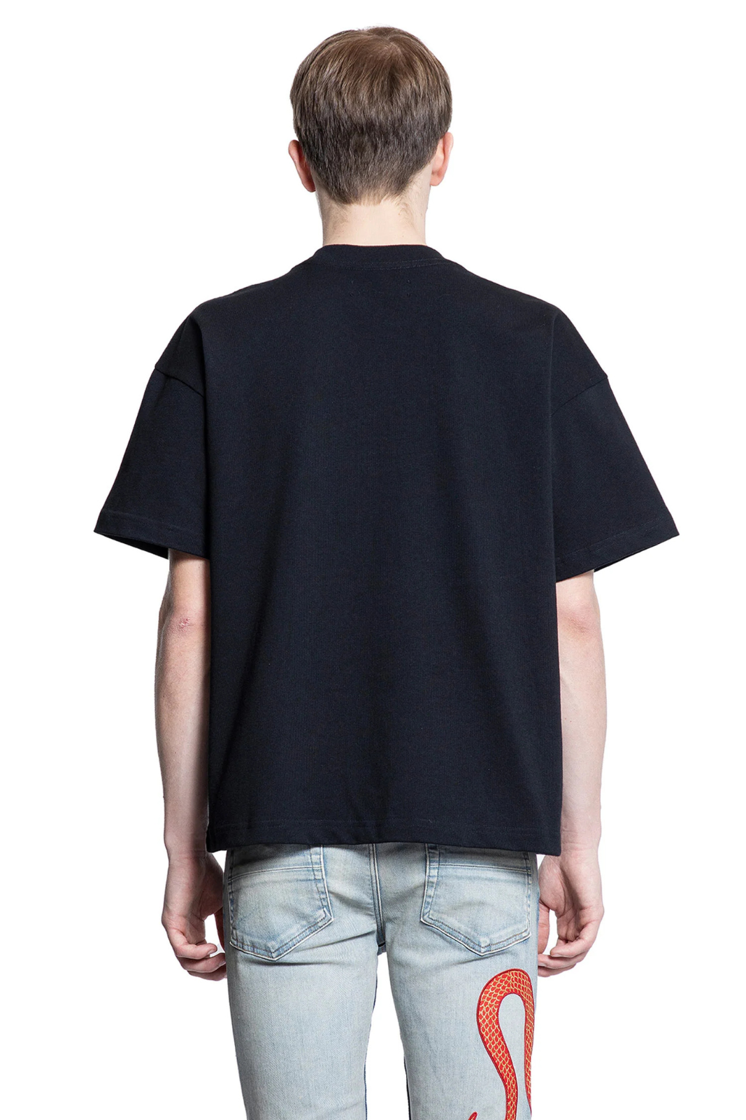 Amiri snake tee Cotton T-Shirt Black for men