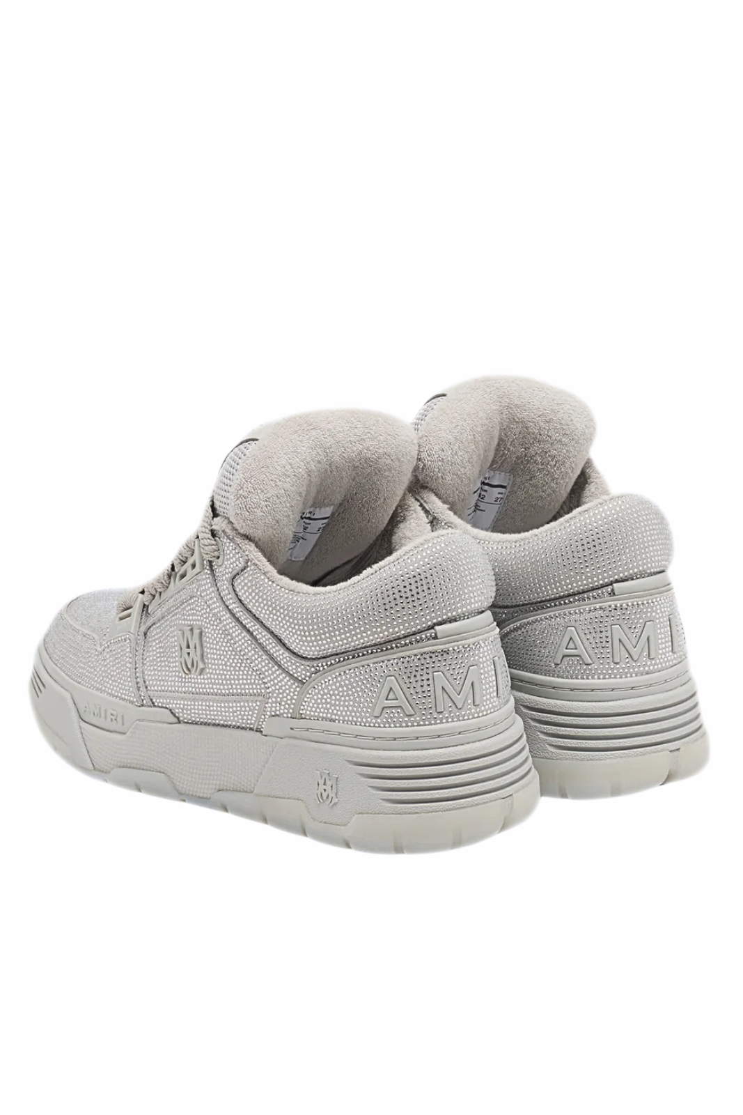 Amiri Brown Crystal MA-1 Man Sneakers Silver Grey
