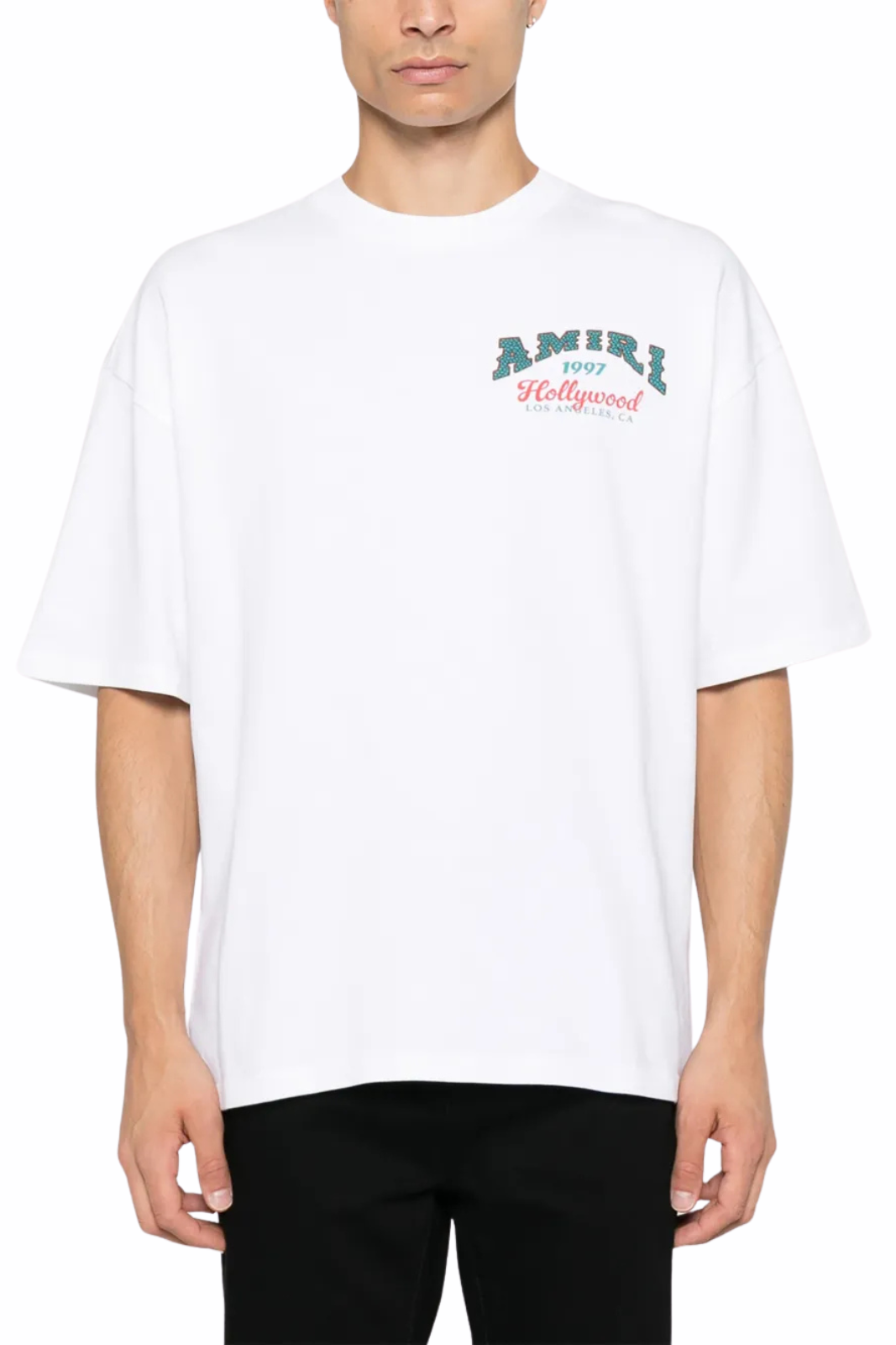 Amiri White Hollywood oversized T-shirt