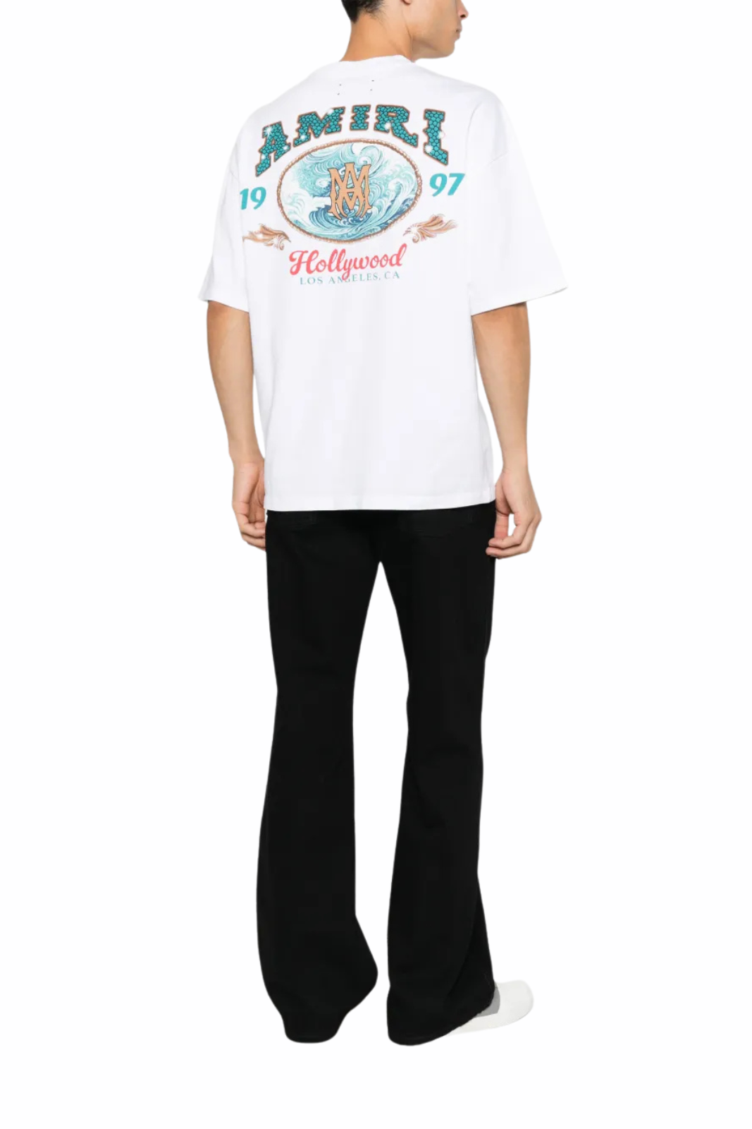 Amiri White Hollywood oversized T-shirt