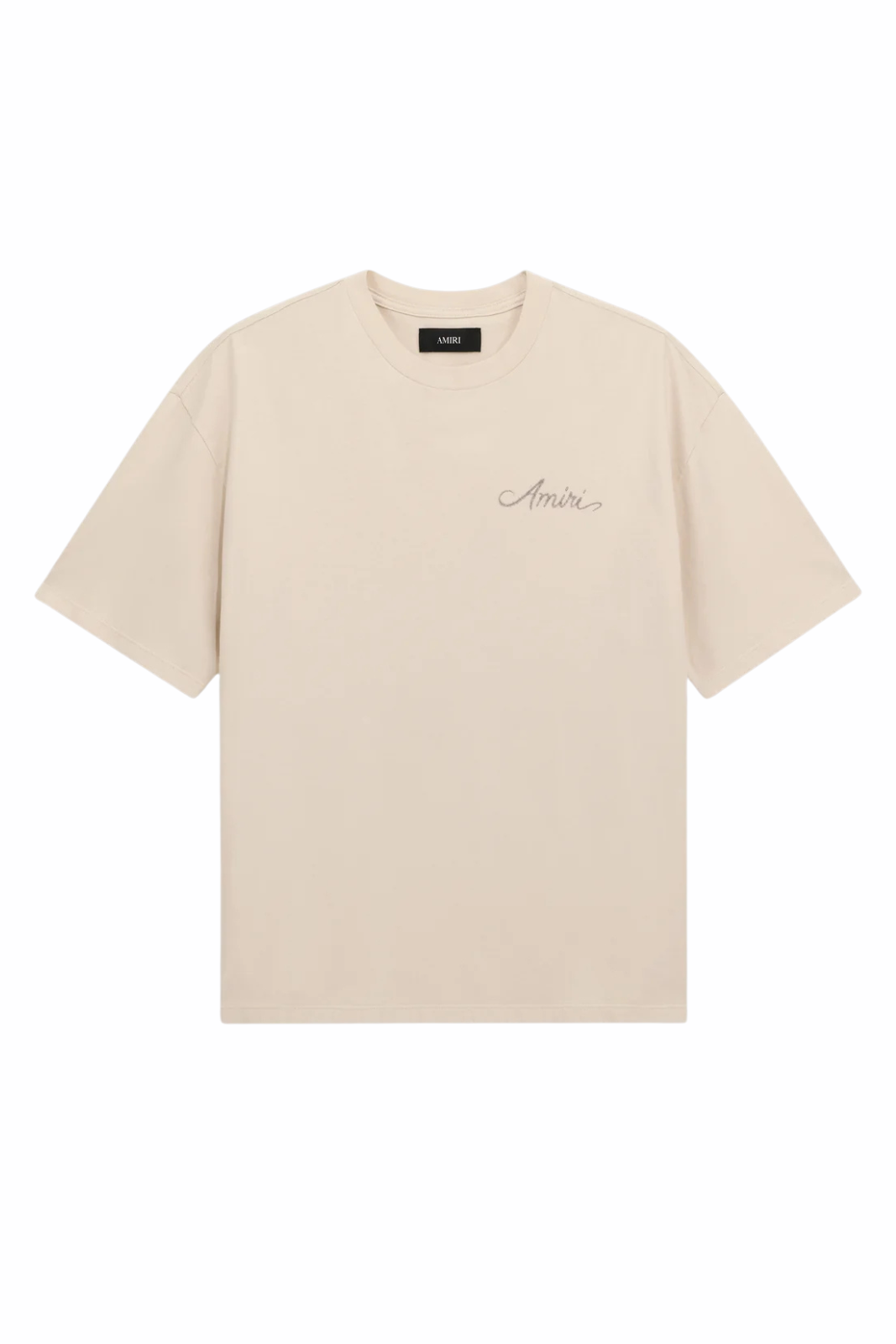 Amiri Cotton MA Quad Checkerboard Oversized Tee T-shirt Alabaster