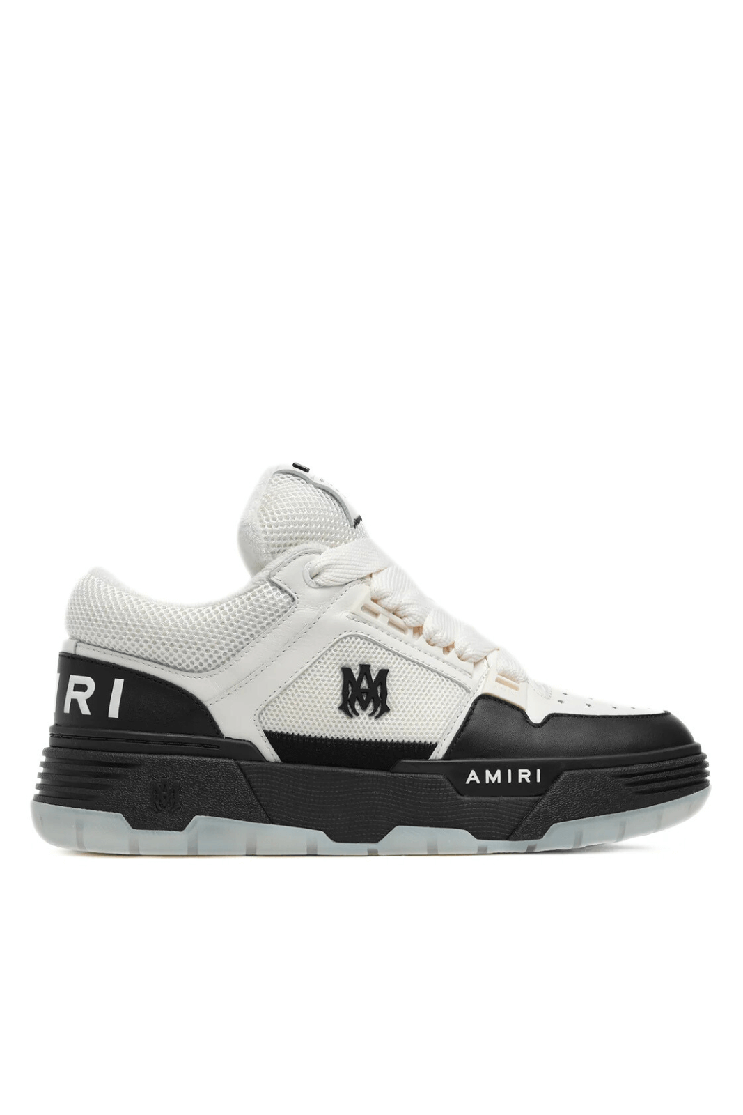 Amiri MA-1 Men's White Black Logo Patch Sneakers