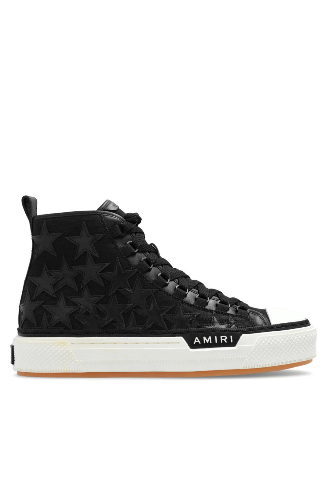 Черни маратонки Amiri Court Star-Patch Round Toe