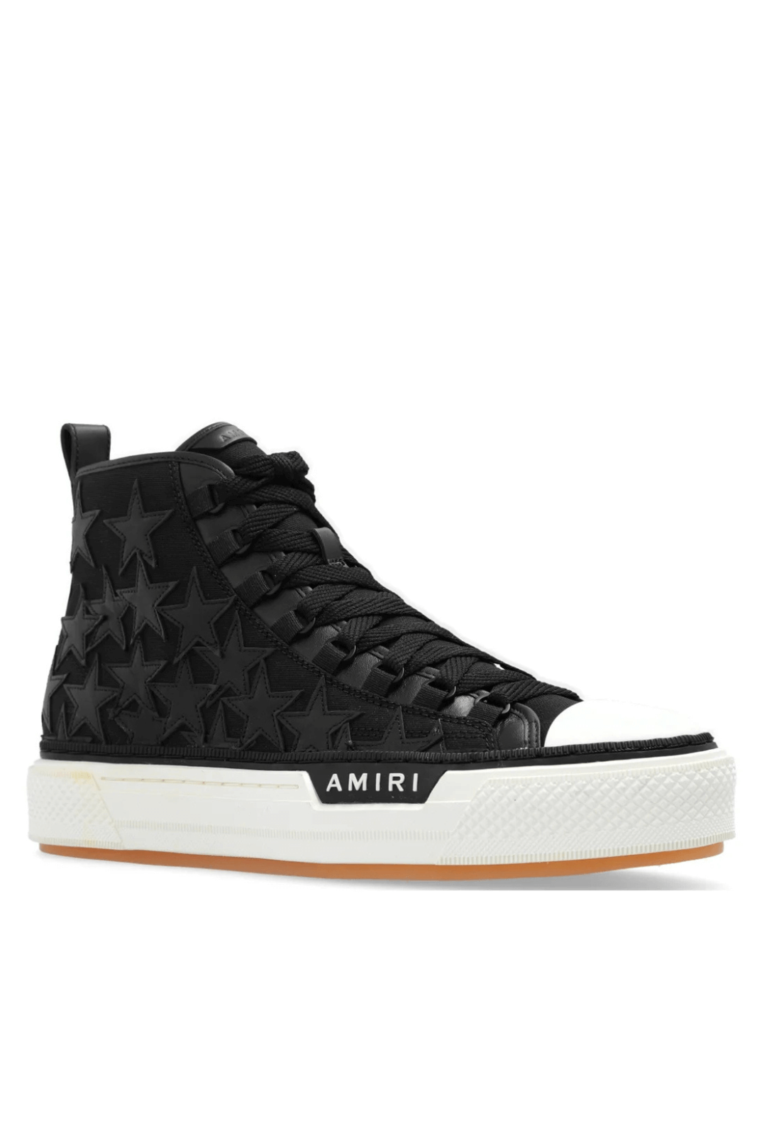 Черни маратонки Amiri Court Star-Patch Round Toe