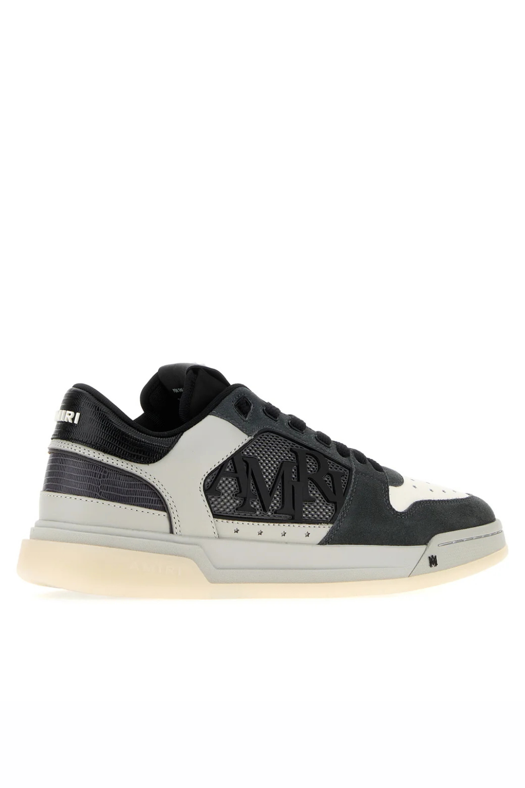 Amiri Two-tone leather and fabric Classic Low sneakers