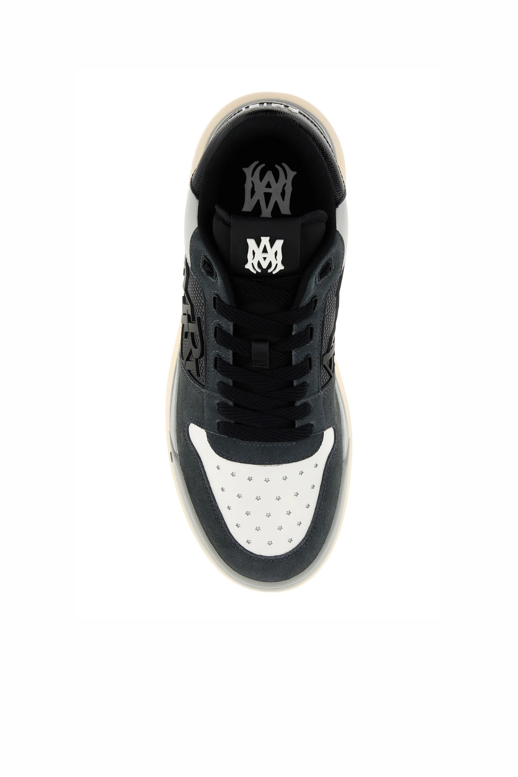 Amiri Two-tone leather and fabric Classic Low sneakers