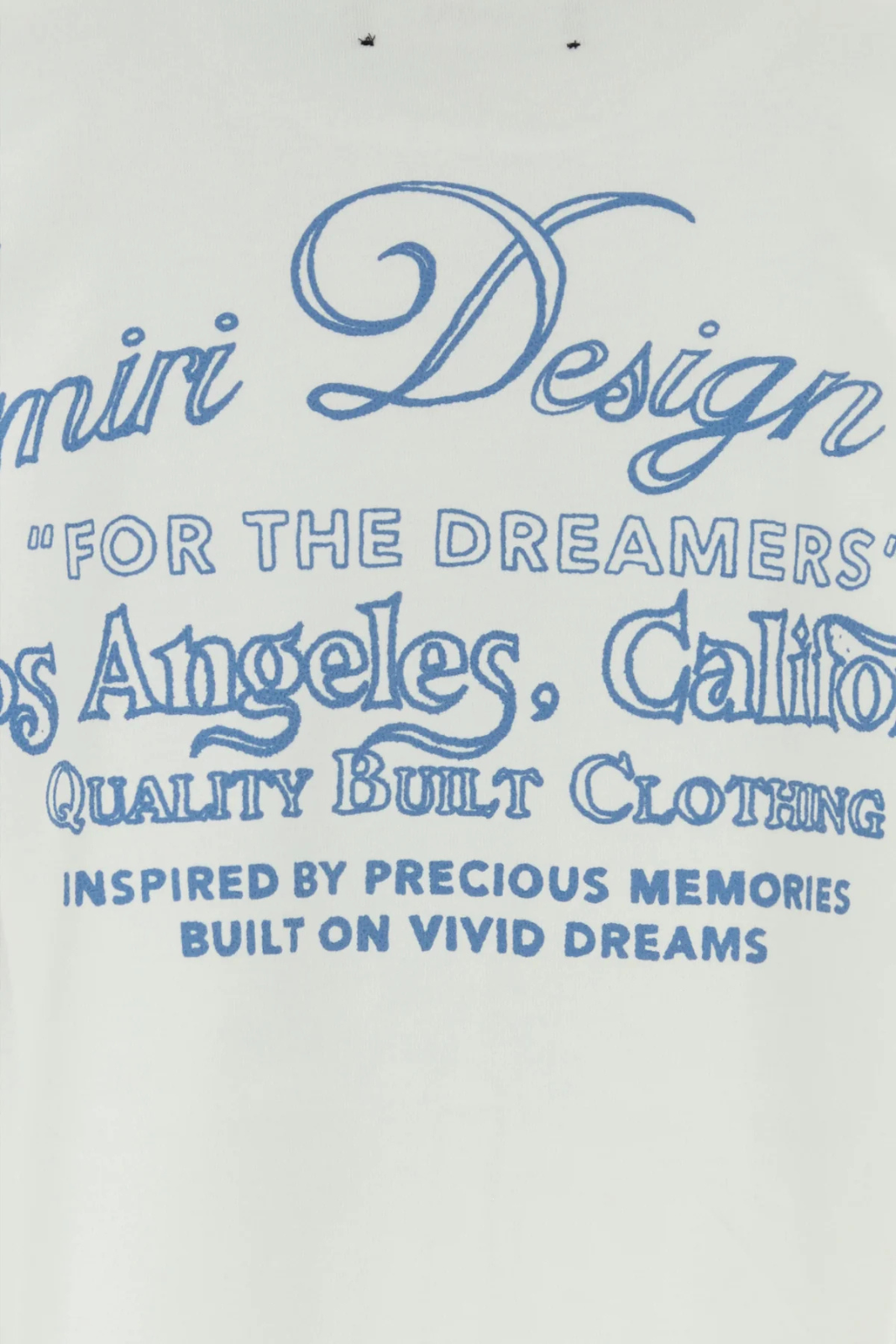Amiri White cotton oversize t-shirt