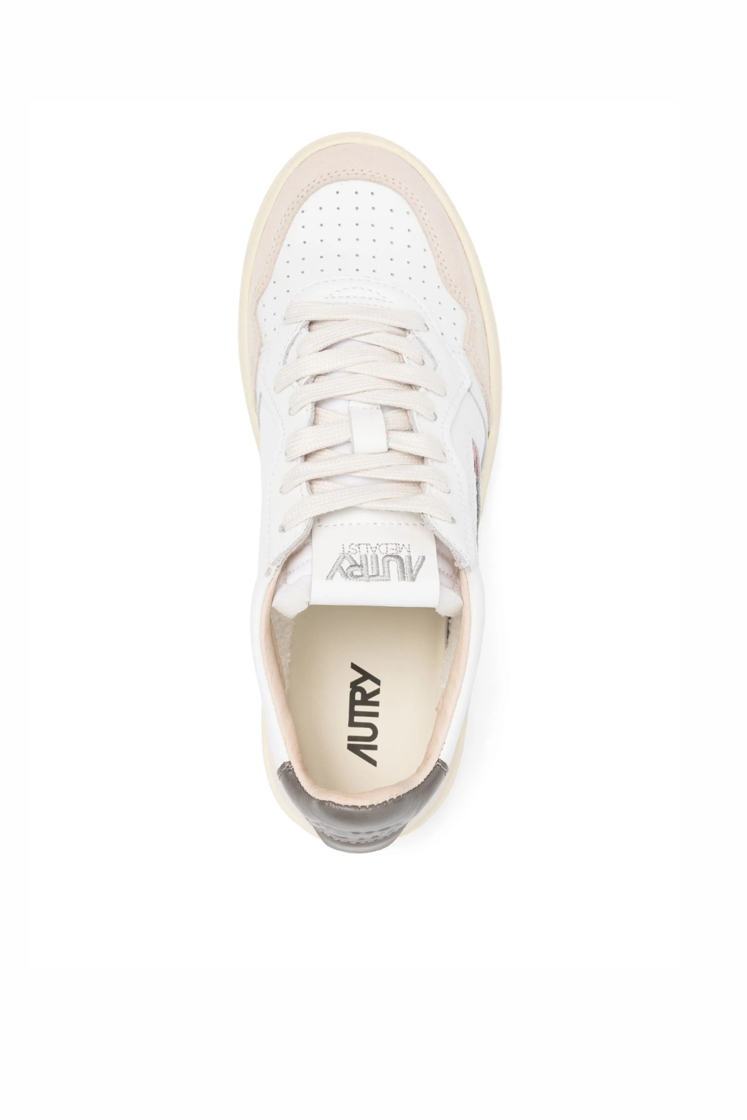 Autry Medalist low sneakers white beige green
