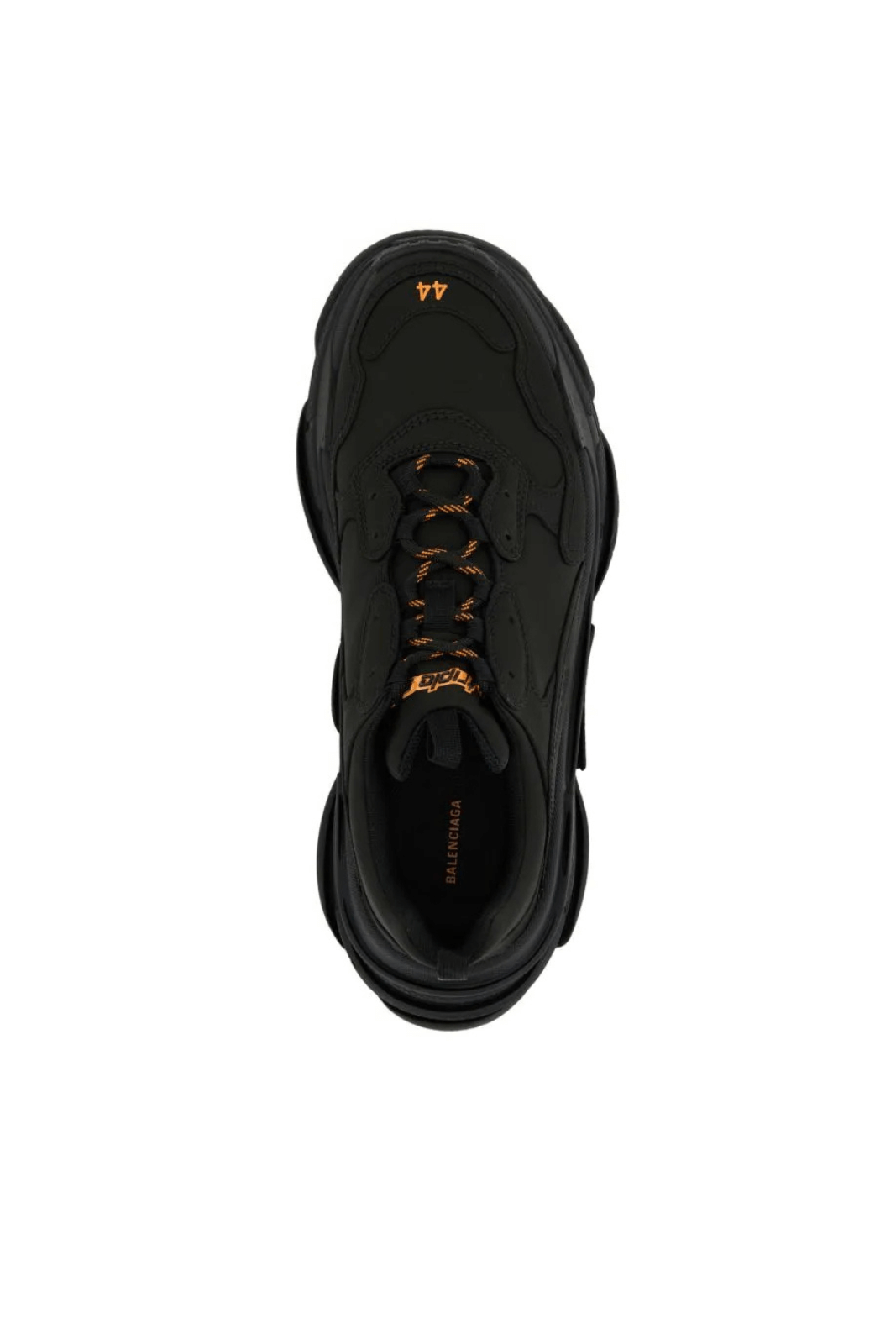 Balenciaga Black Satin Triple S men sneakers