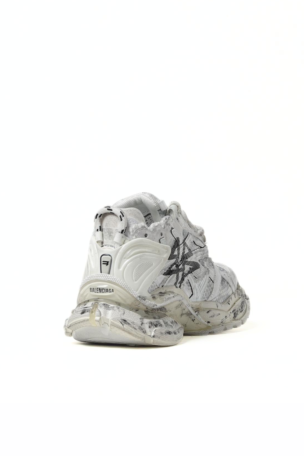 Balenciaga Graffiti Runner sneakers in used mesh and rubber