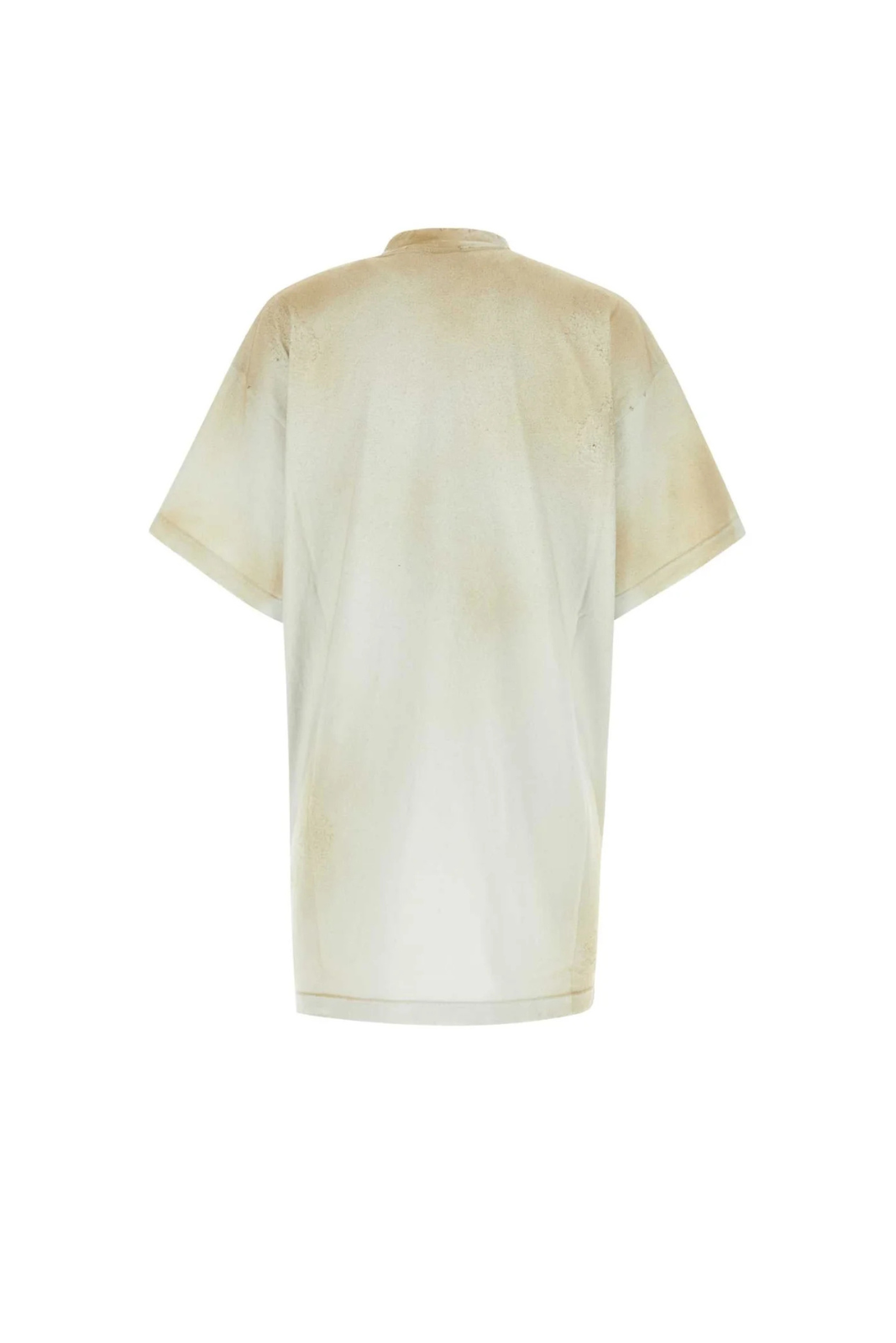 Balenciaga Logo Patch Distressed Effect Oversized T-Shirt