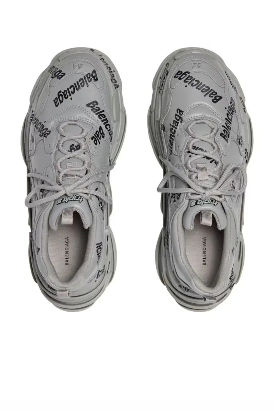 Balenciaga Triple S Logotype Sneaker Grey Black