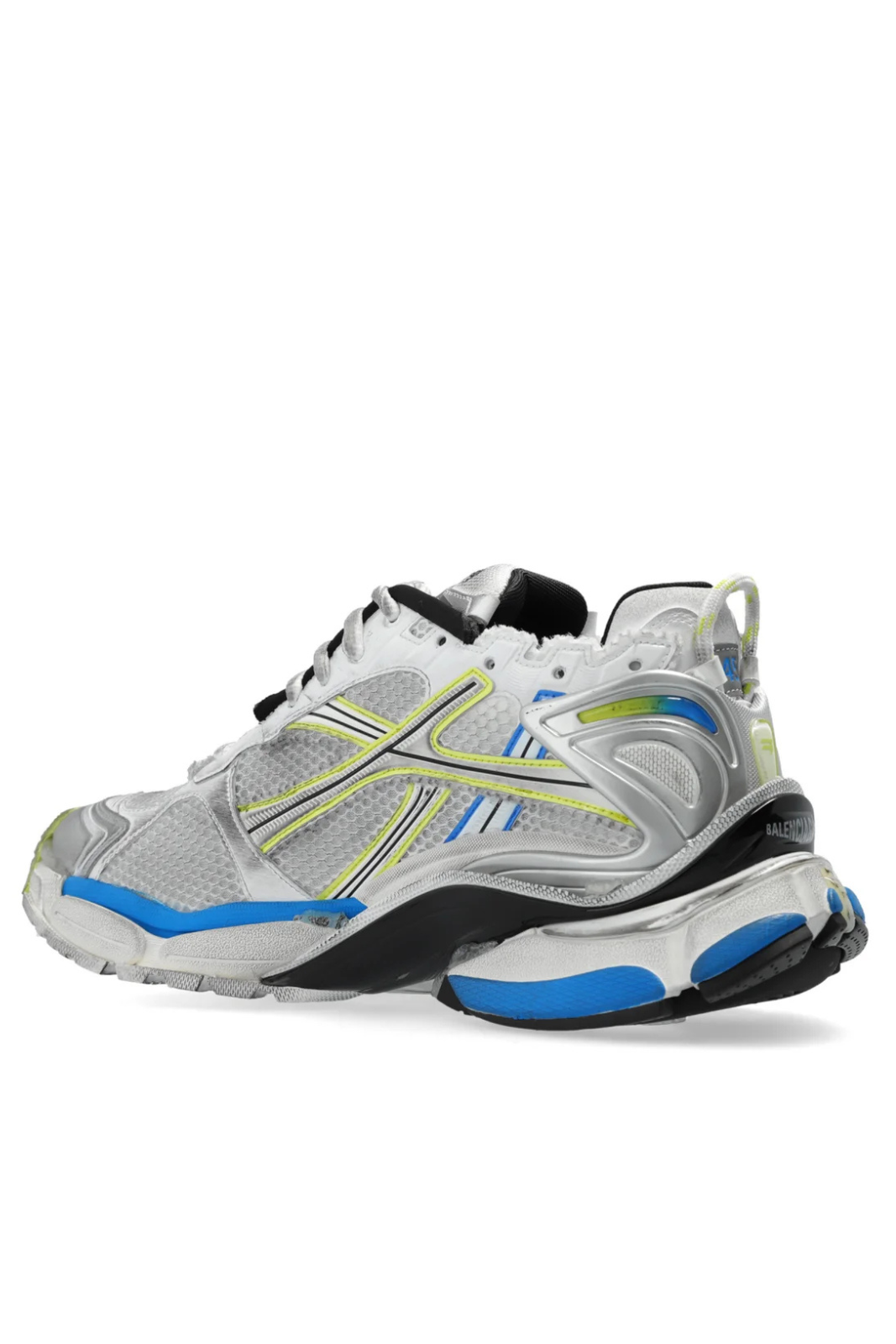 Balenciaga Runner Lace-Up Men Sneakers Grey Blue Yellow