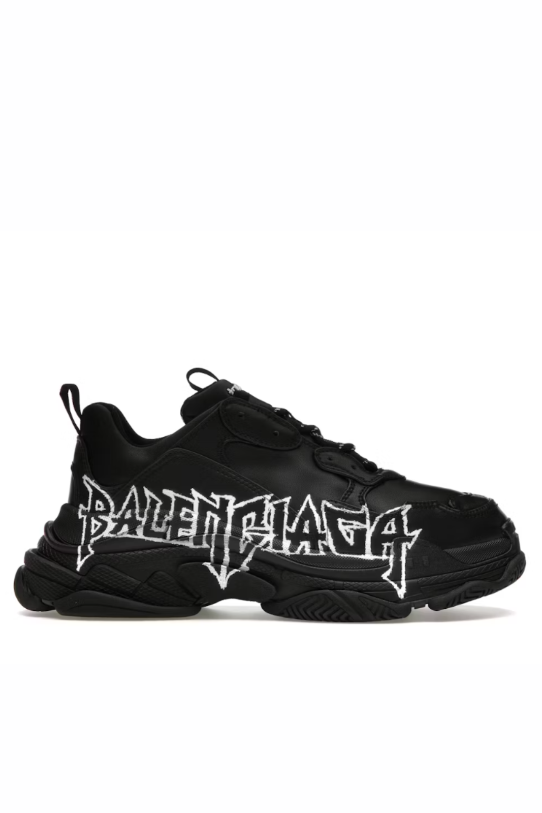 Balenciaga Triple S Diy Metal Black White