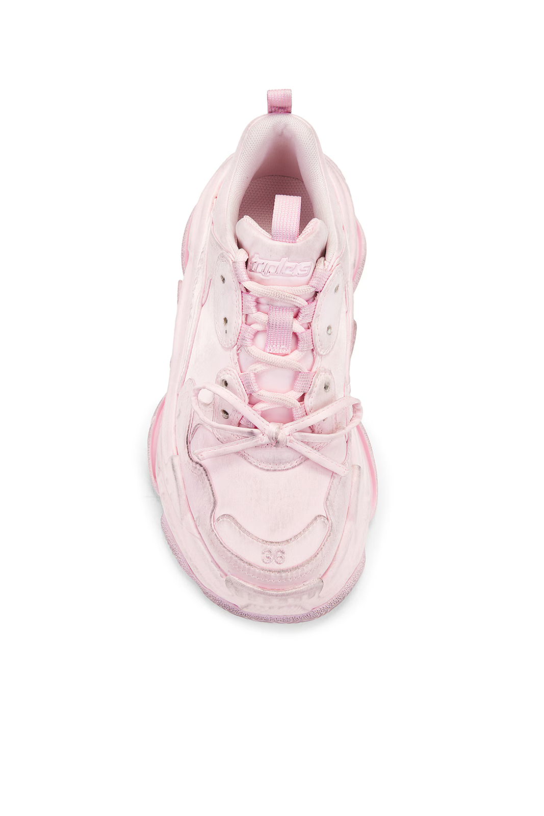 Balenciaga Triple S Satin Women Sneakers Pink