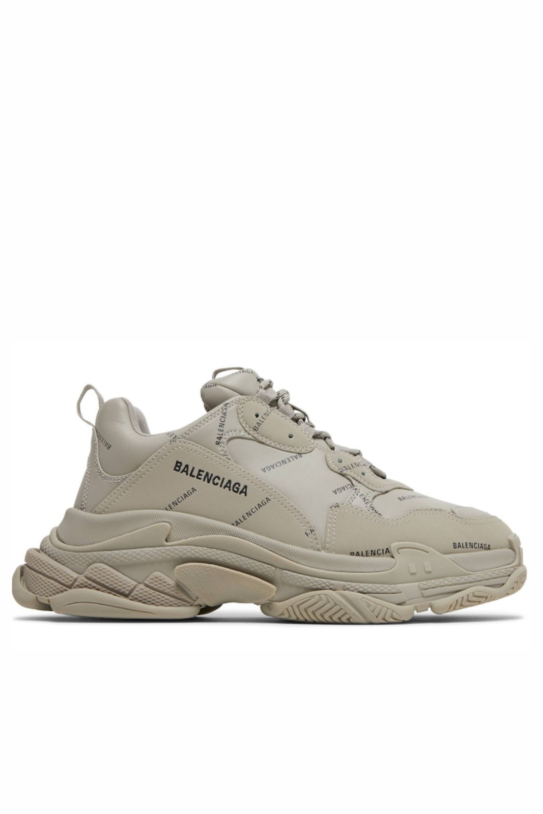 Кецове Balenciaga Triple S Sneaker „Allover Logo - White Multi“