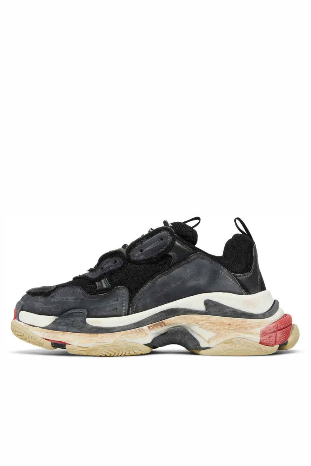Balenciaga Triple S Sneaker DIY Black Red