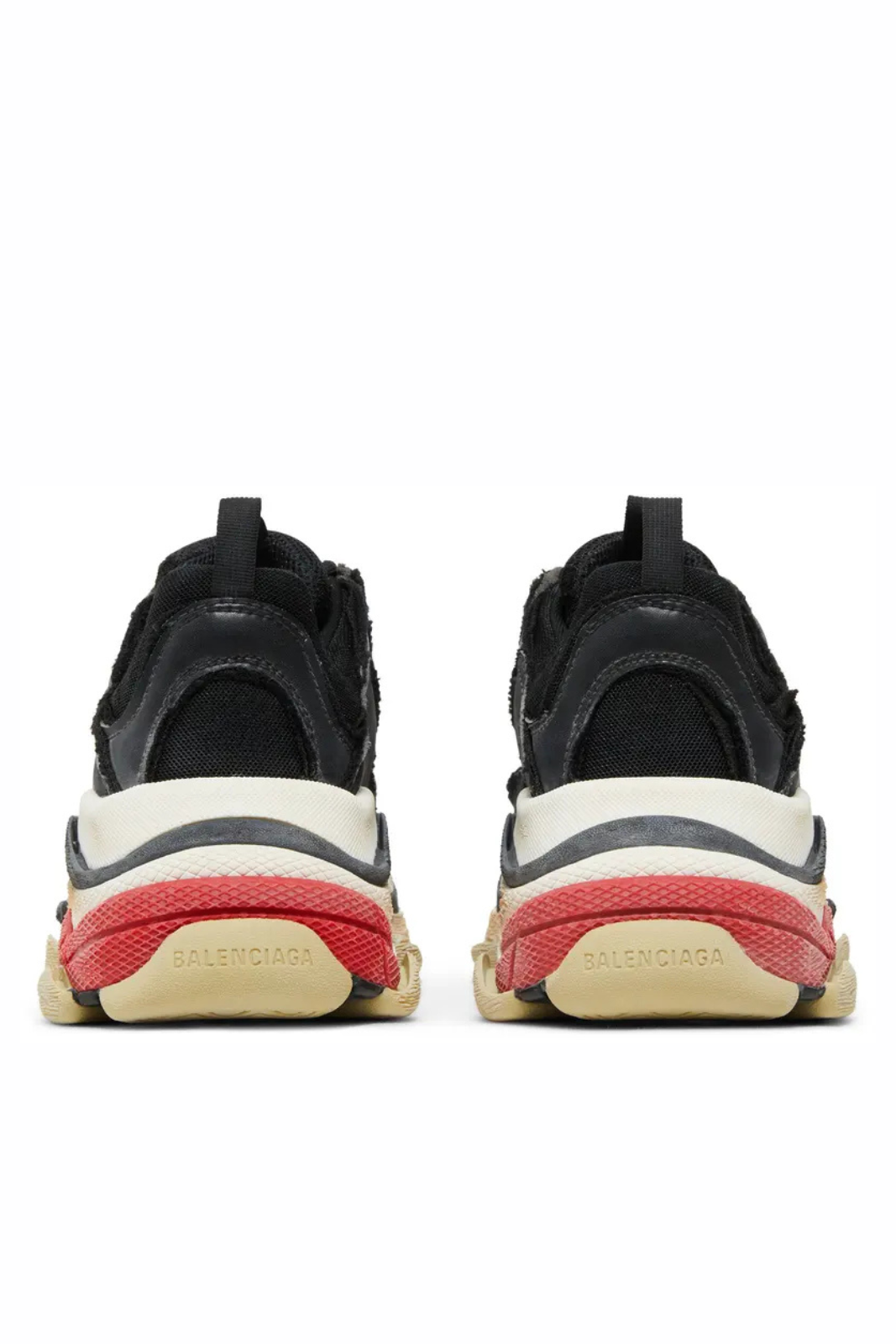 Balenciaga Triple S Sneaker DIY Black Red