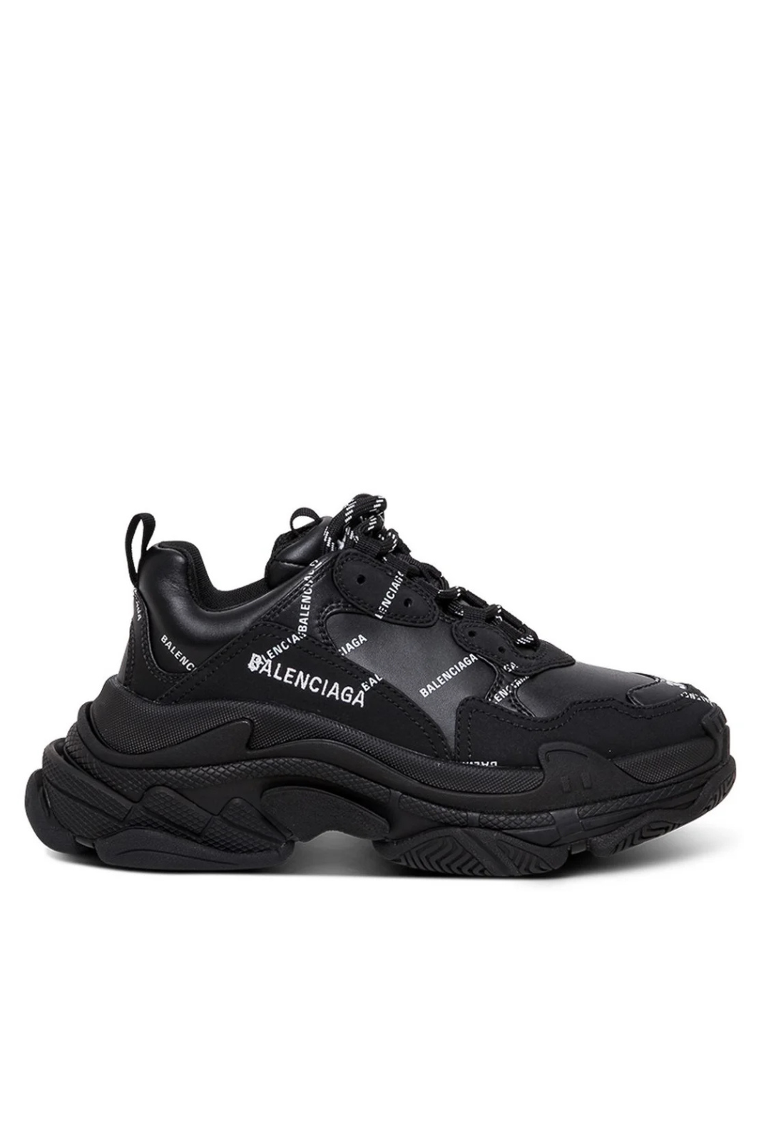 Дамски маратонки Balenciaga Triple S, черно-бял