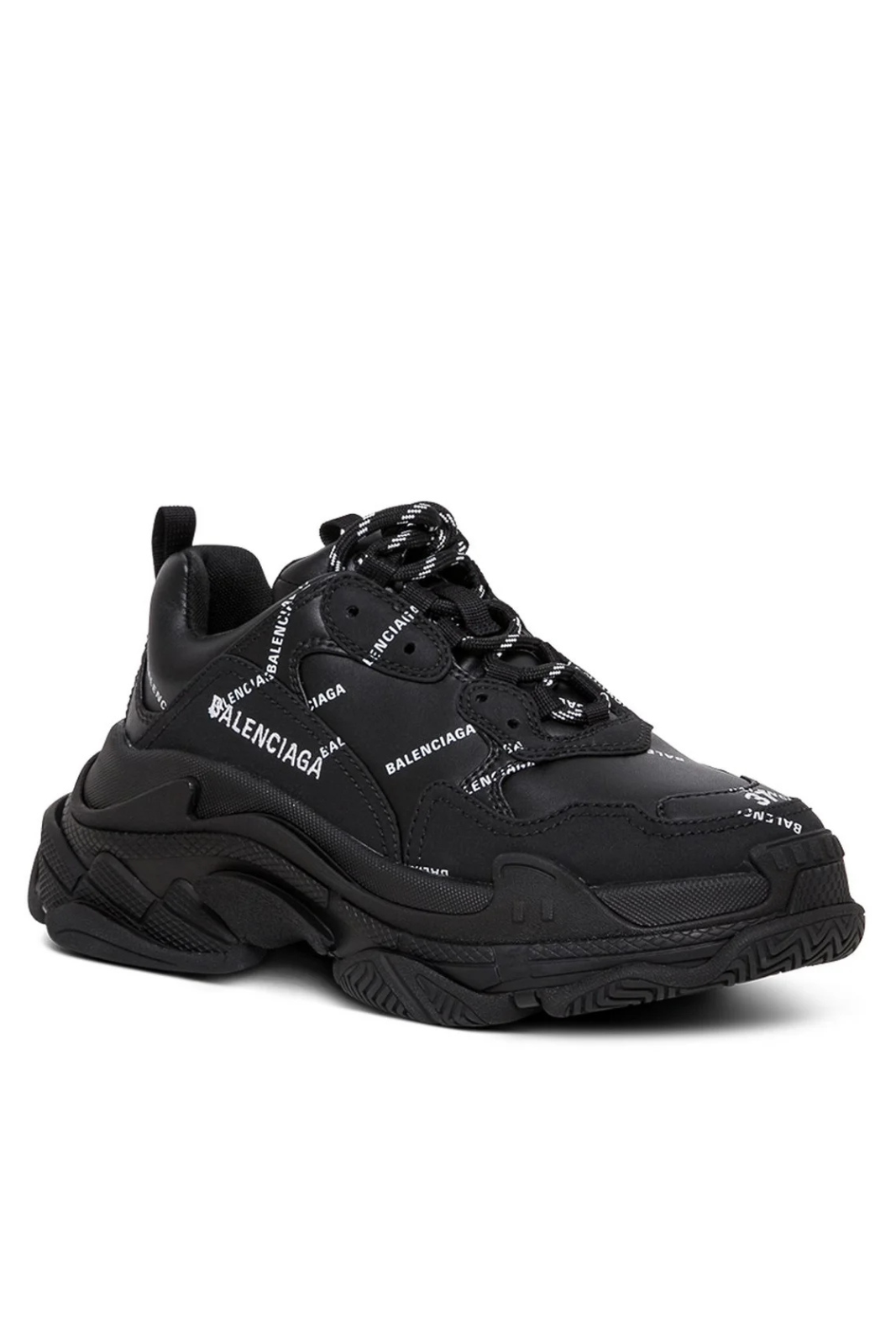 Дамски маратонки Balenciaga Triple S, черно-бял