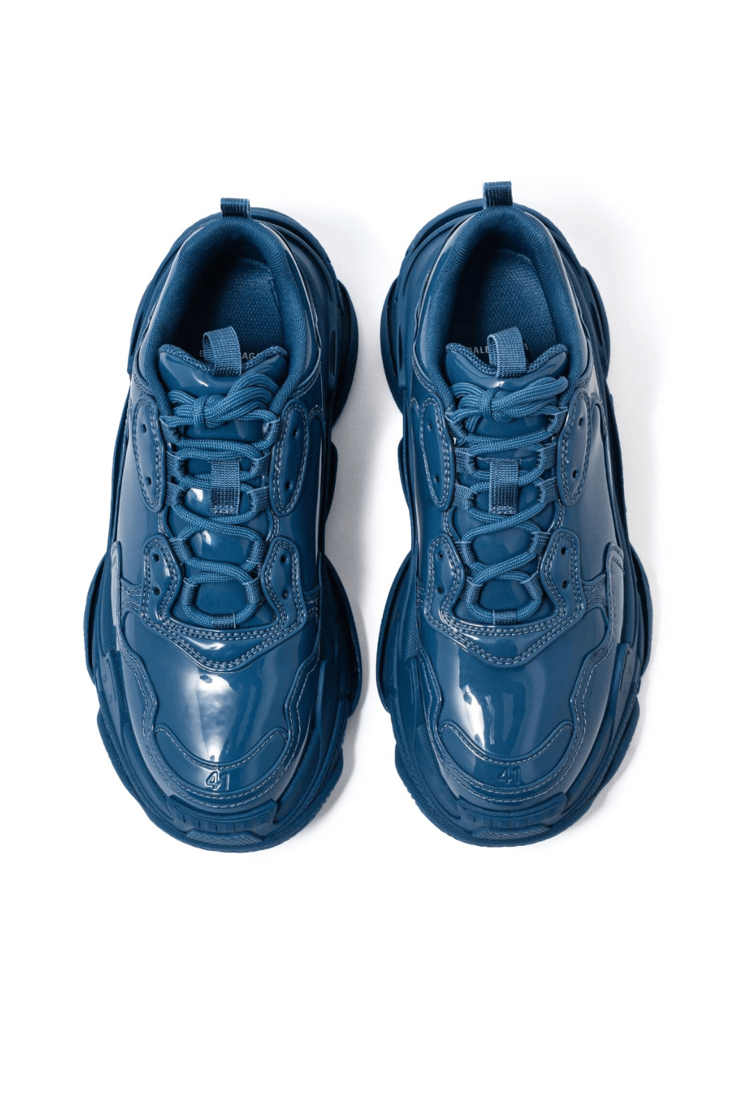 Balenciaga Triple S Men Sneakers 'Glossy Blue