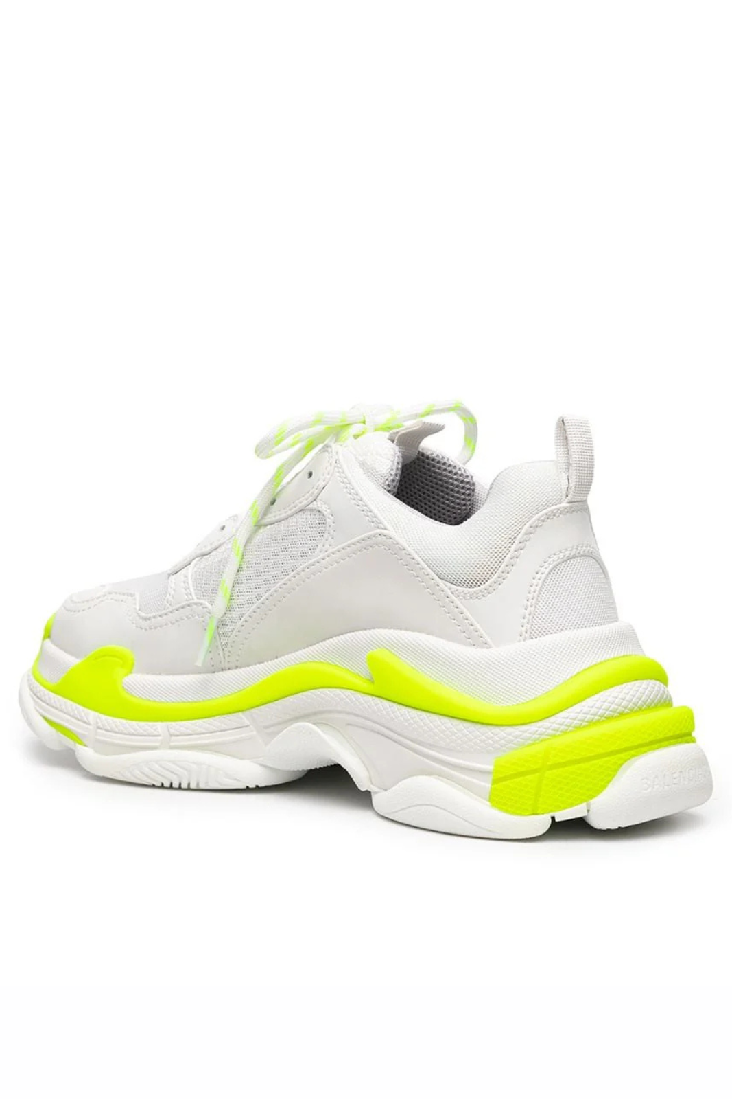 Balenciaga Triple S Men Sneakers White Fluo Yellow