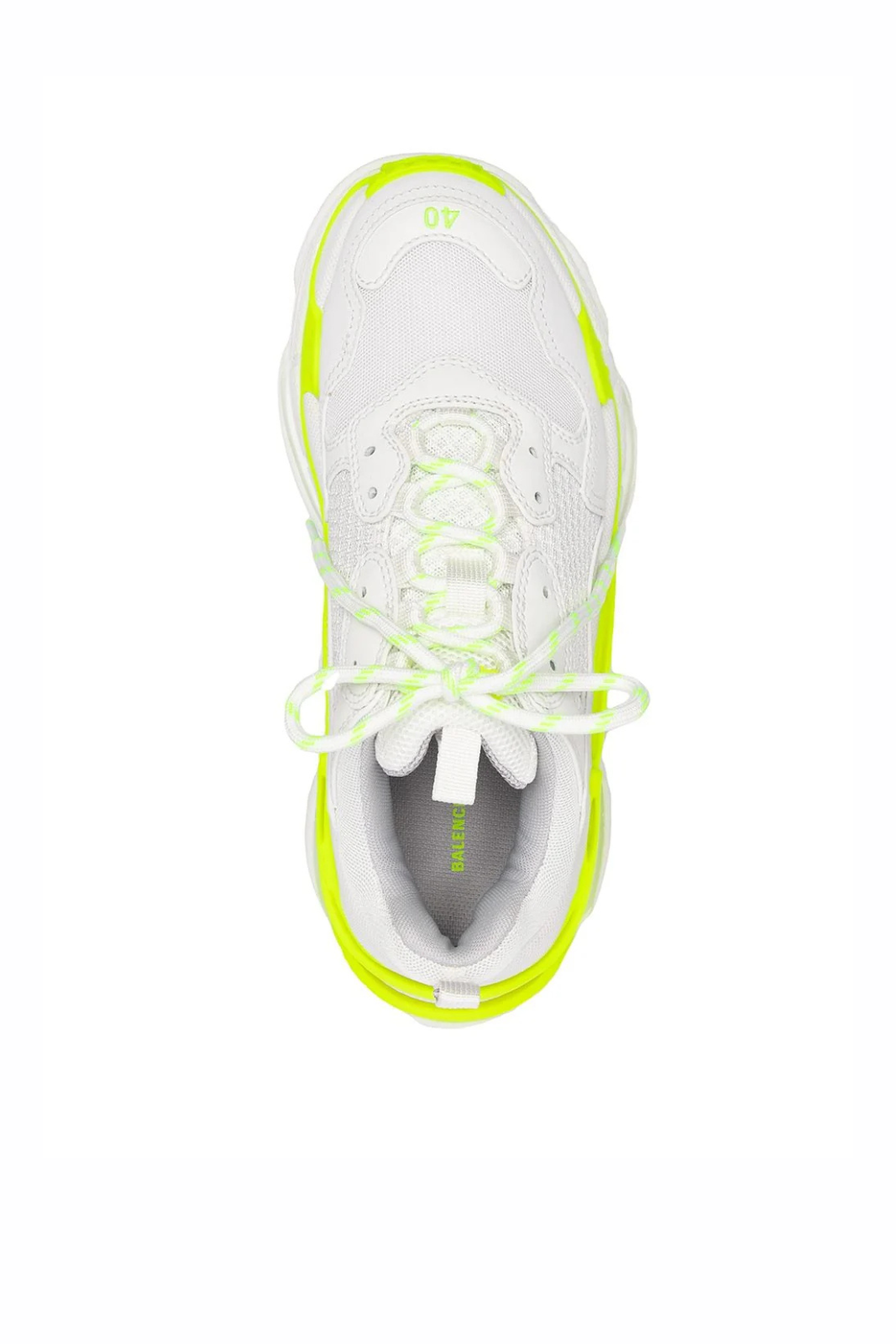 Balenciaga Triple S Men Sneakers White Fluo Yellow