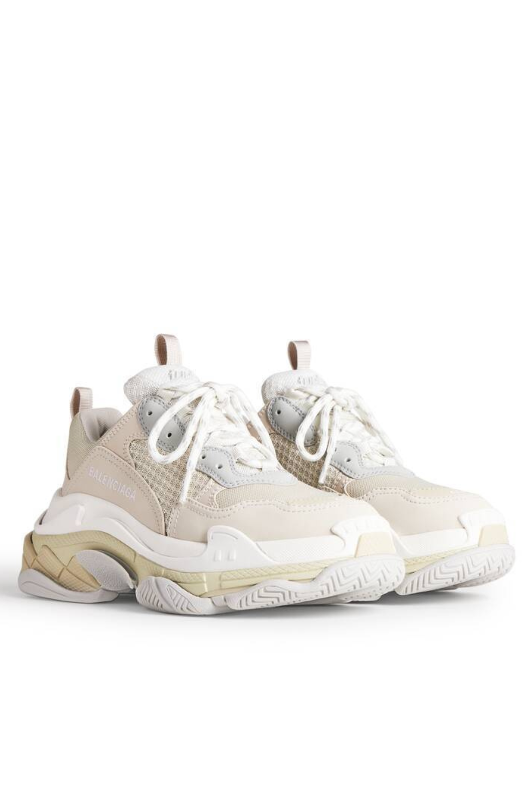 Дамски маратонки Balenciaga Triple S „Бяло сиво“