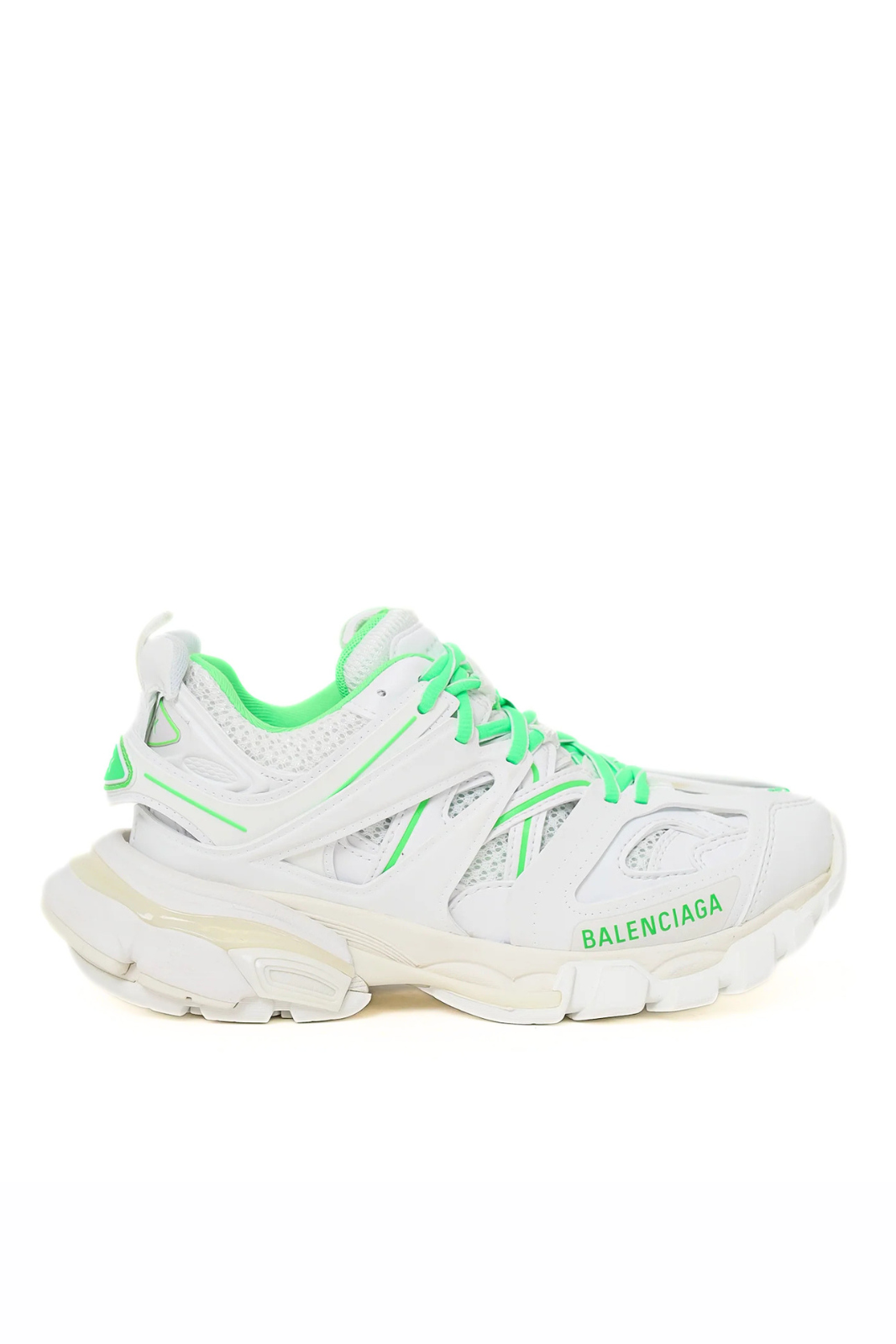 Balenciaga White Green Mesh Track Sneaker