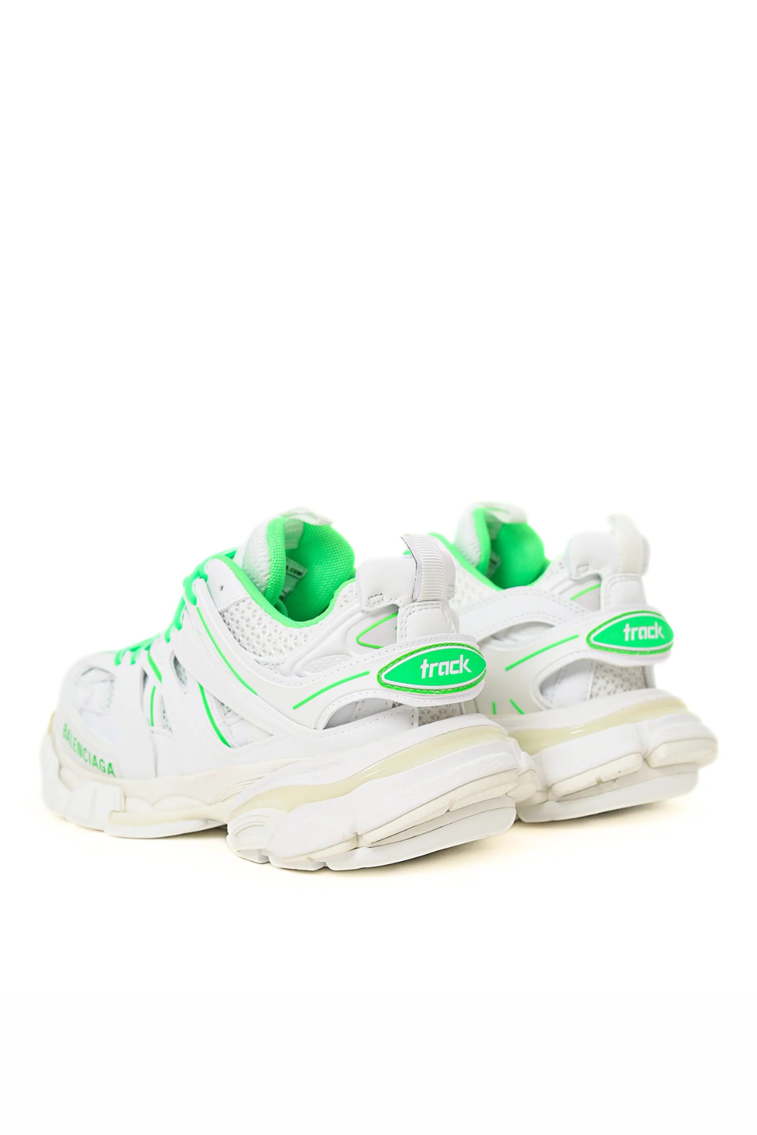 Balenciaga White Green Mesh Track Sneaker