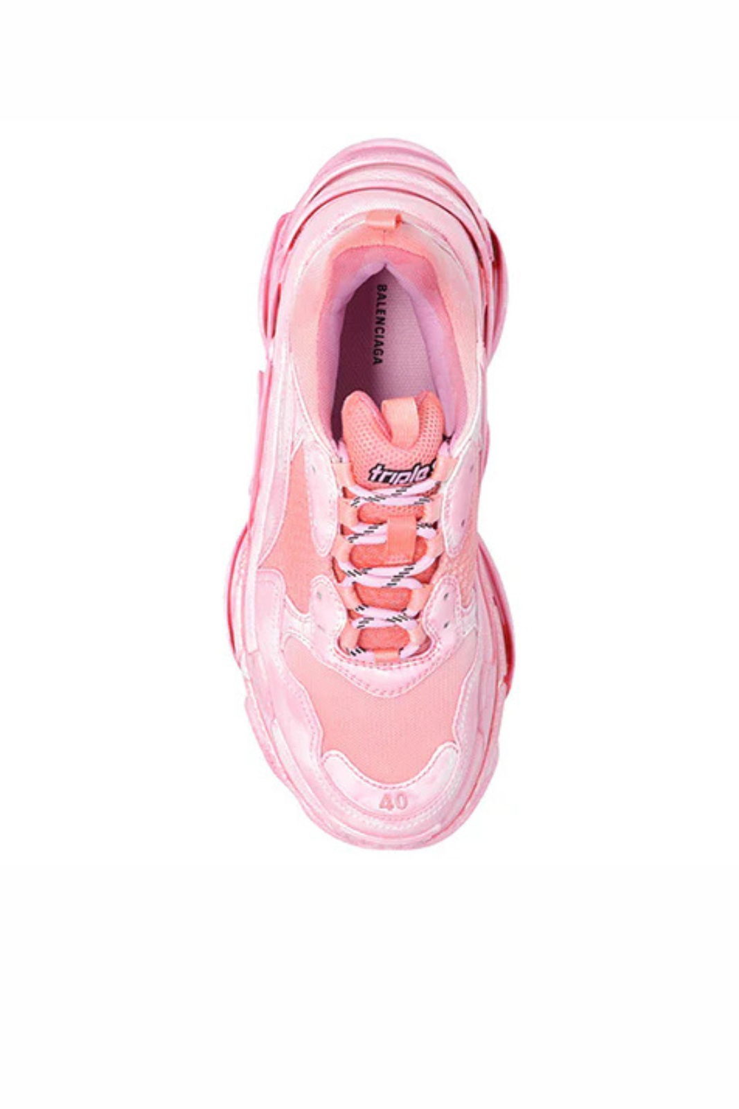 Balenciaga Triple S Faded Sneaker Dark Pink