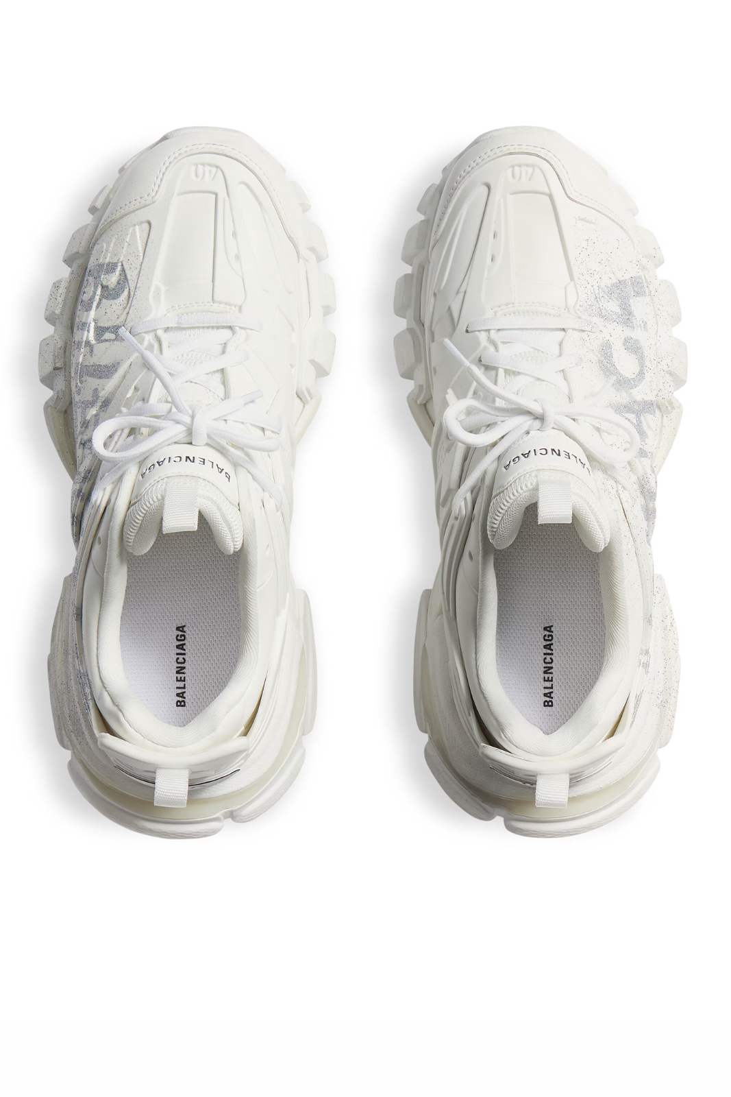 Balenciaga Women's Track Nail Polish Sneaker in White