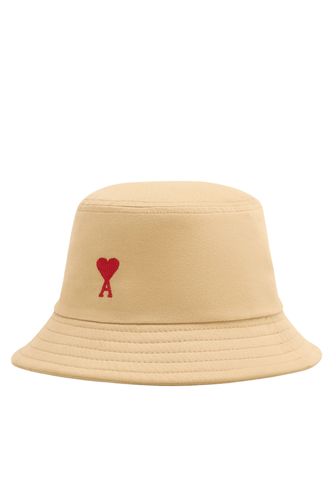 Ami Paris Red Ami de Coeur Embroidery Bucket Hat