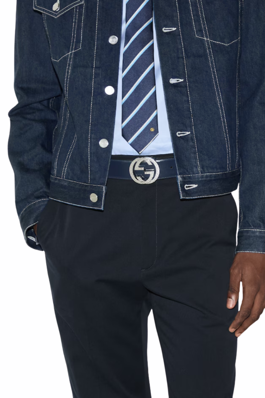 Gucci Belt with Interlocking G engraved buckle