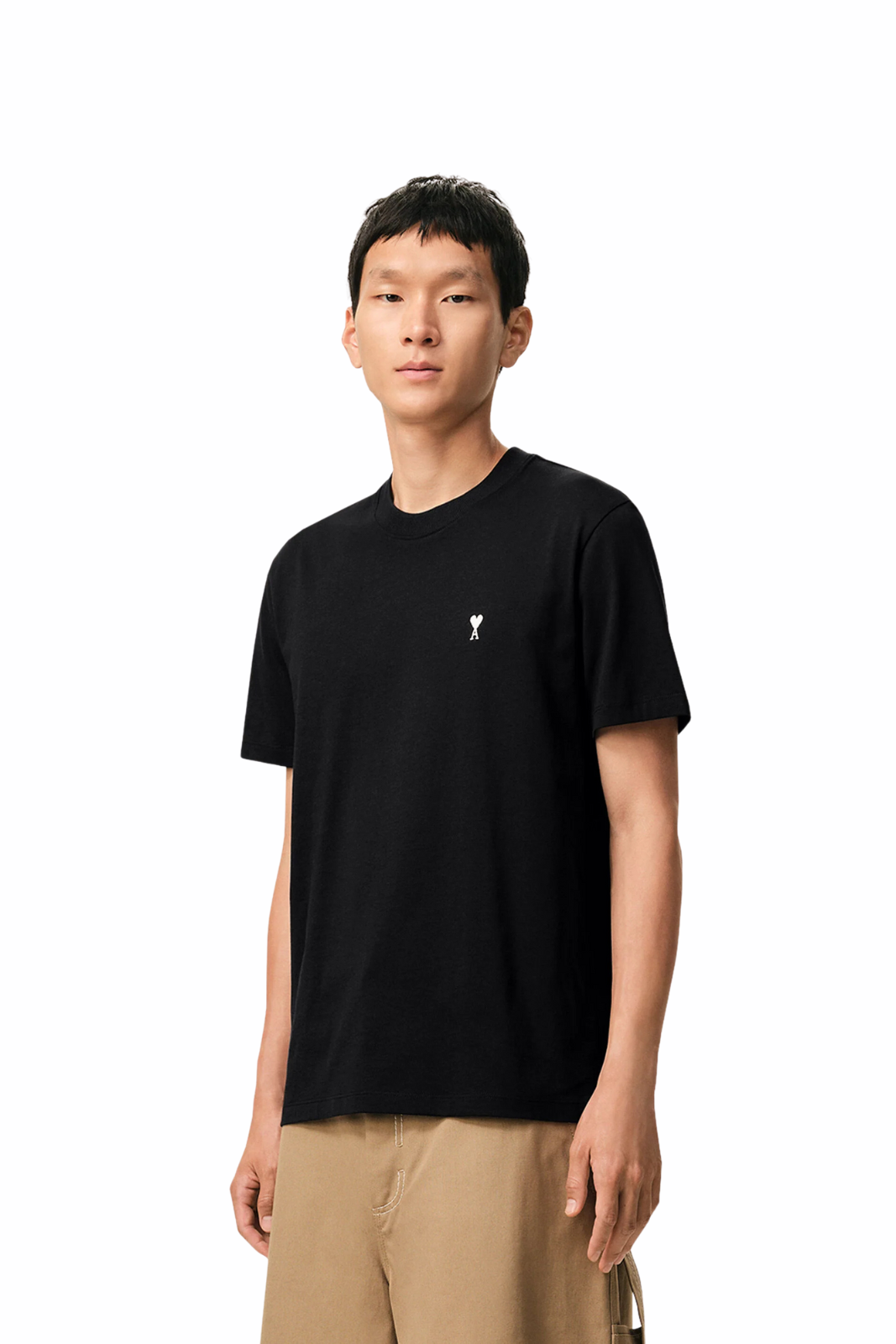 Черна унисекс тениска Ami Paris De Coeur