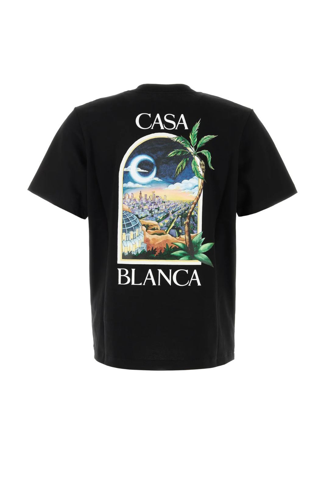 Мъжка тениска с щампа Casablanca, бяла