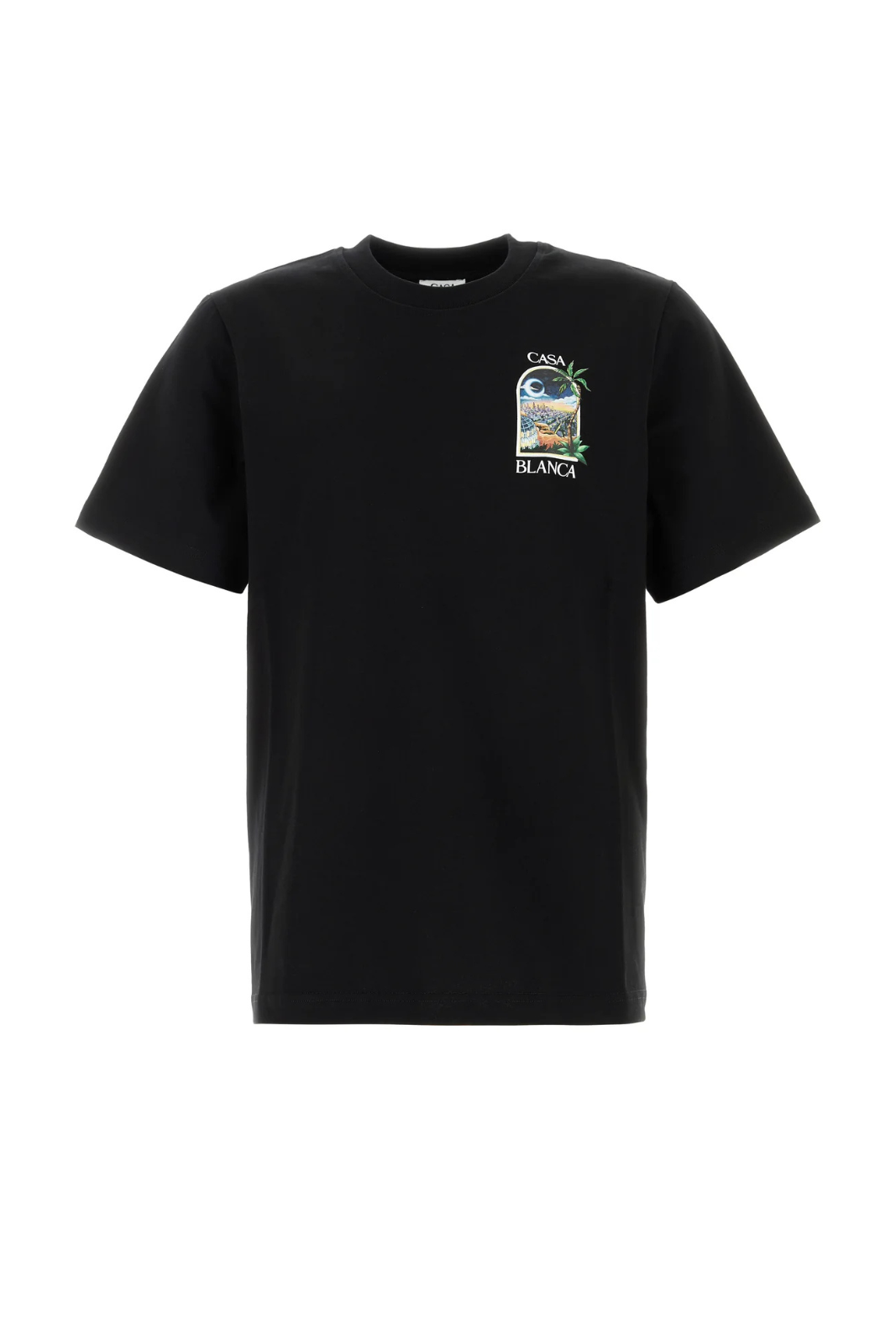 Мъжка тениска с щампа Casablanca, бяла